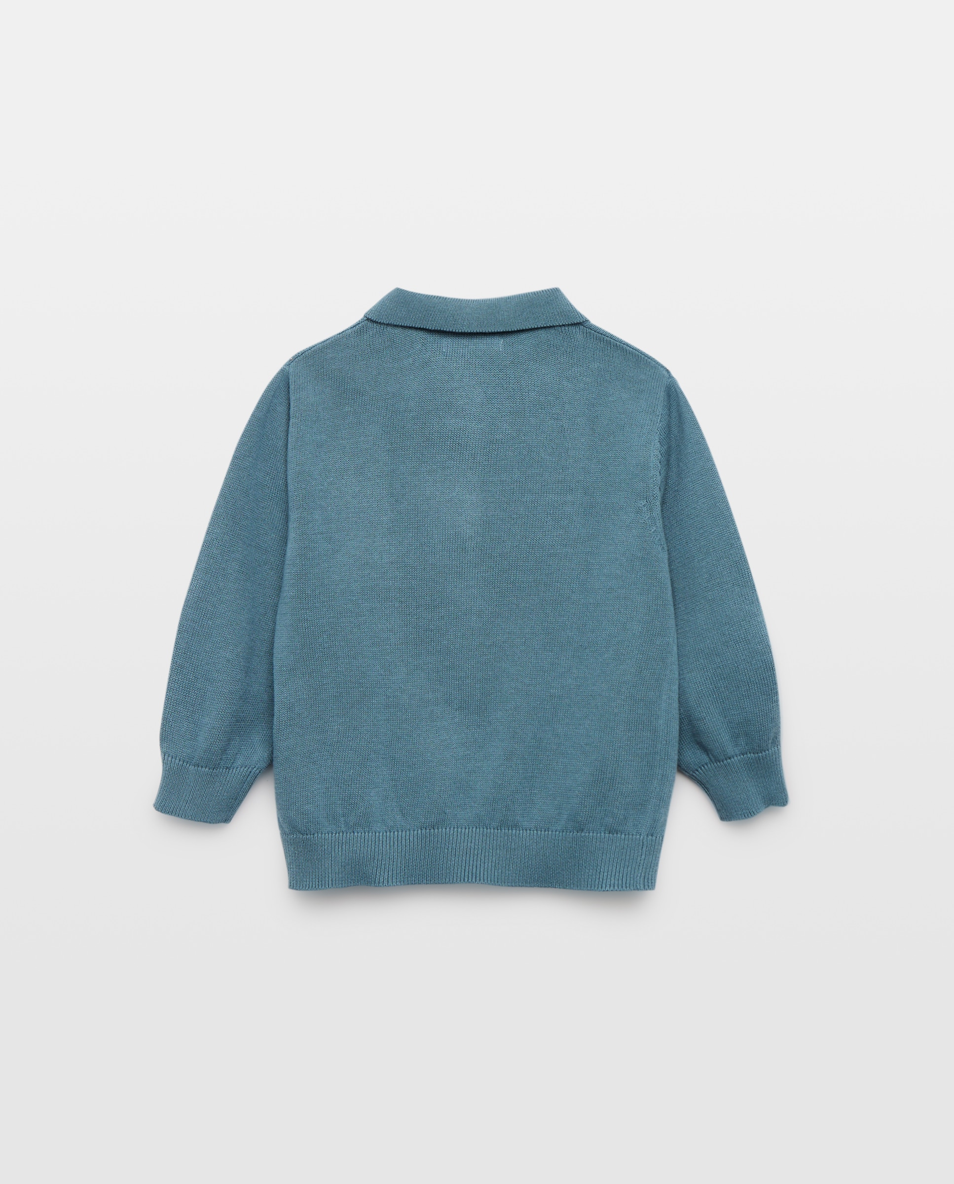 Jersey de bebé cuello polo (solid) Verde Pato-2