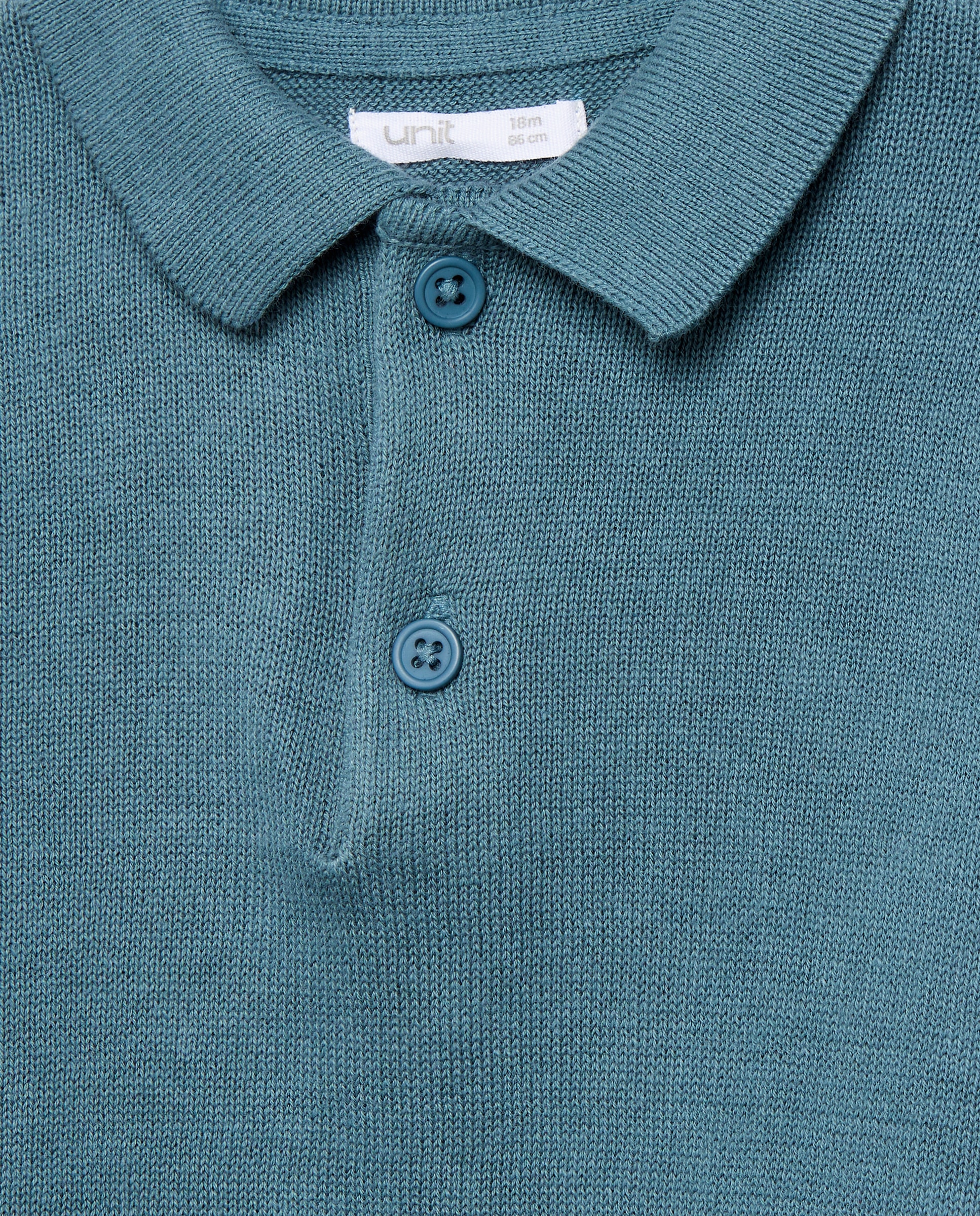 Jersey de bebé cuello polo (solid) Verde Pato-3
