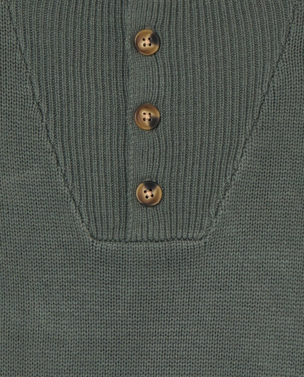Jersey de niño cuello chimenea Verde-3