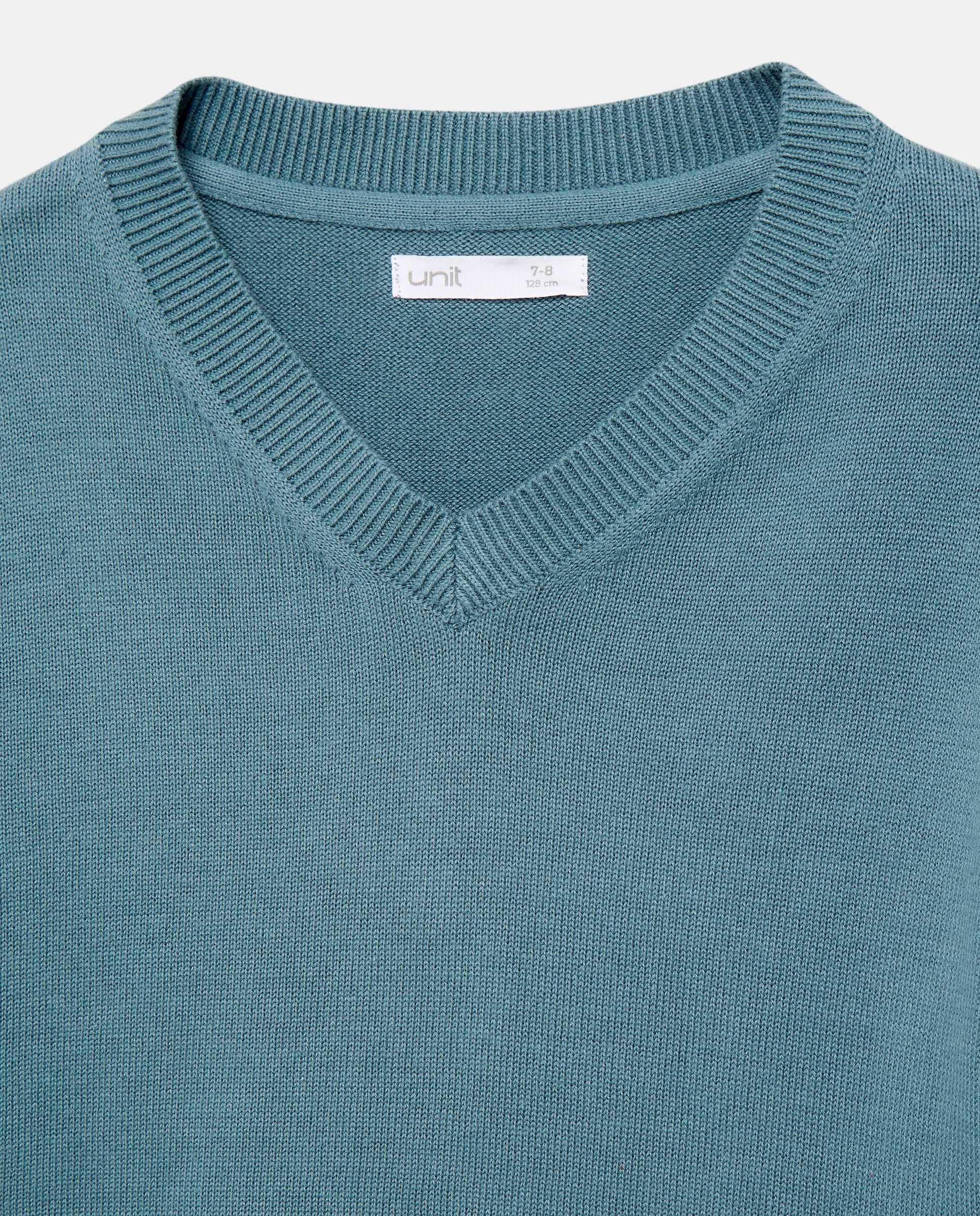 Jersey de niño cuello pico (solid) Verde Pato-3