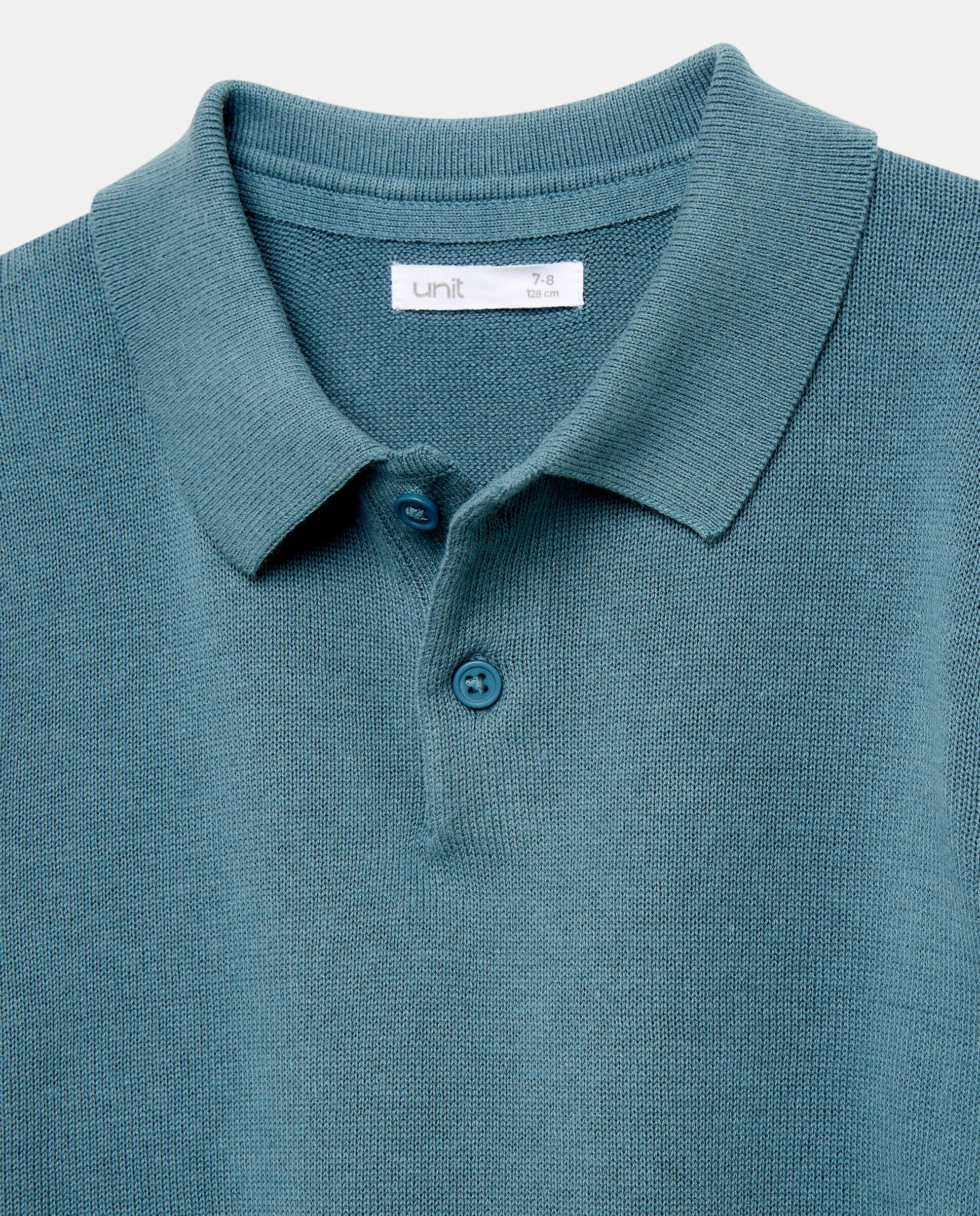 Jersey de niño cuello polo (solid) Verde Pato-3