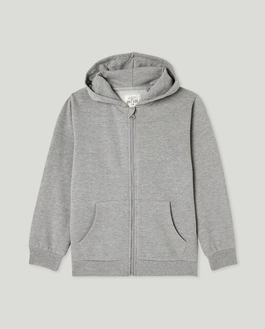 Imagen 0 de Sudadera Lisa Abierta Capucha