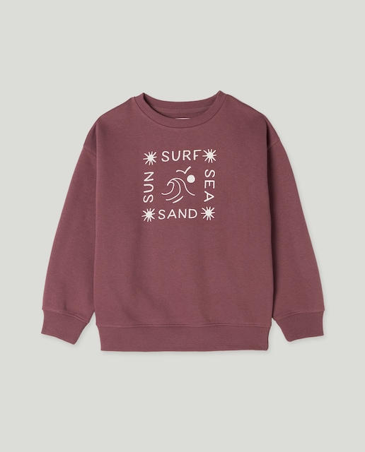 Imagen 0 de Sudadera de niño cuello caja estampada