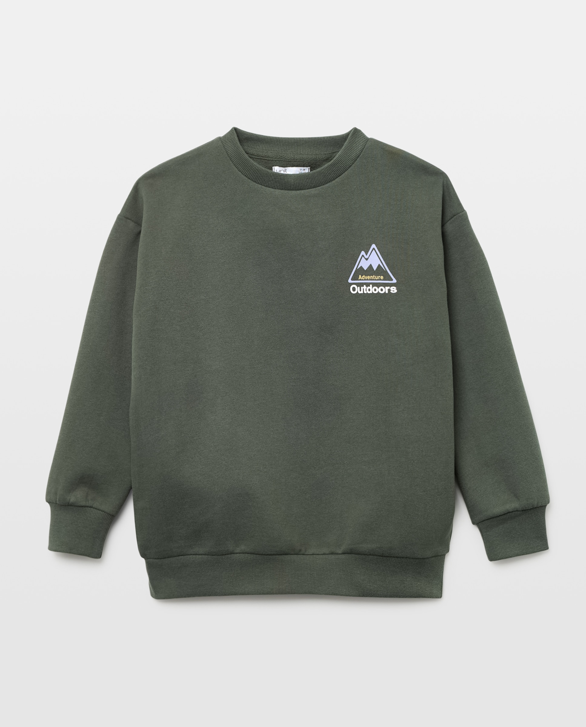 Imagen 0 de Sudadera de niño cuello caja estampada