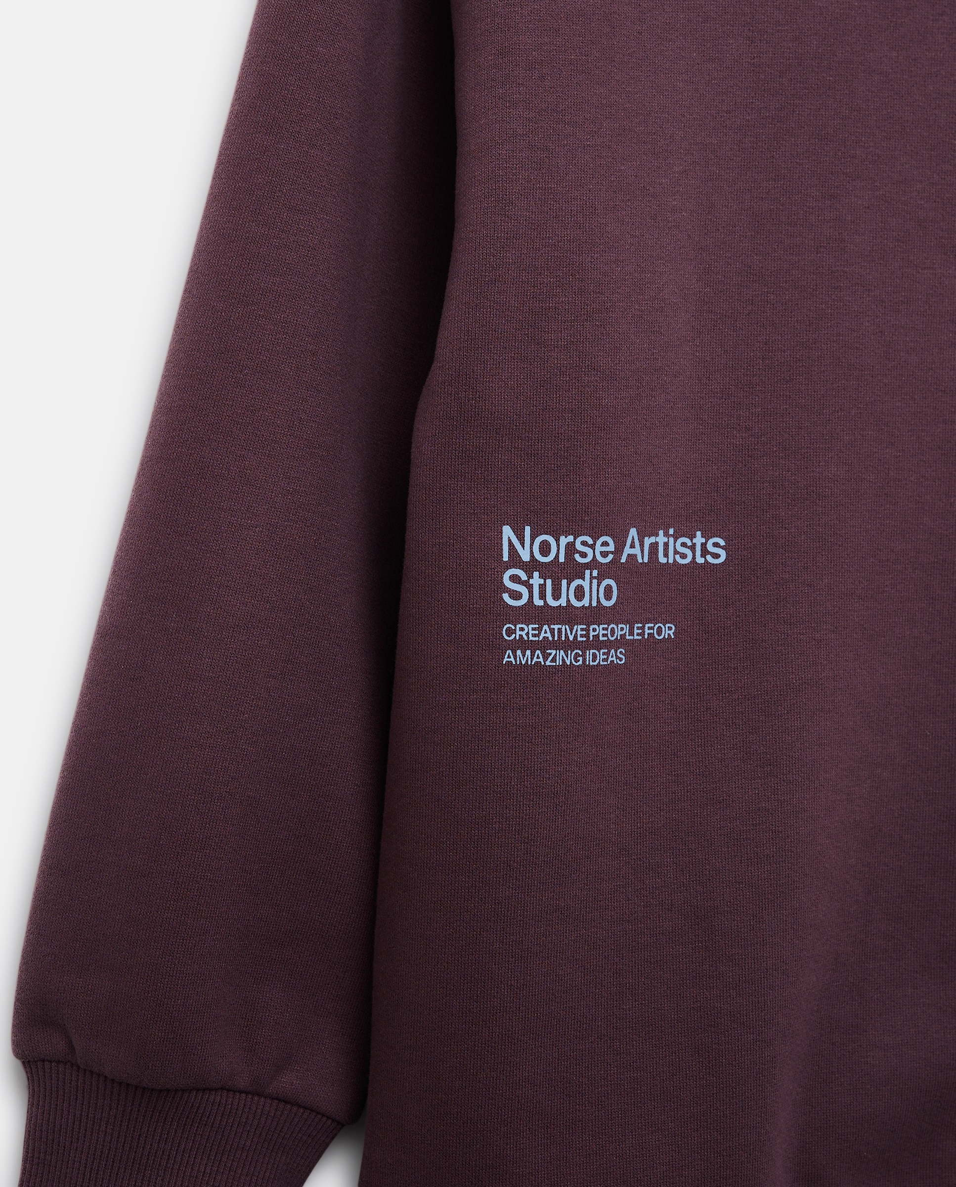 Sudadera de niño cuello caja estampada Ciruela-3
