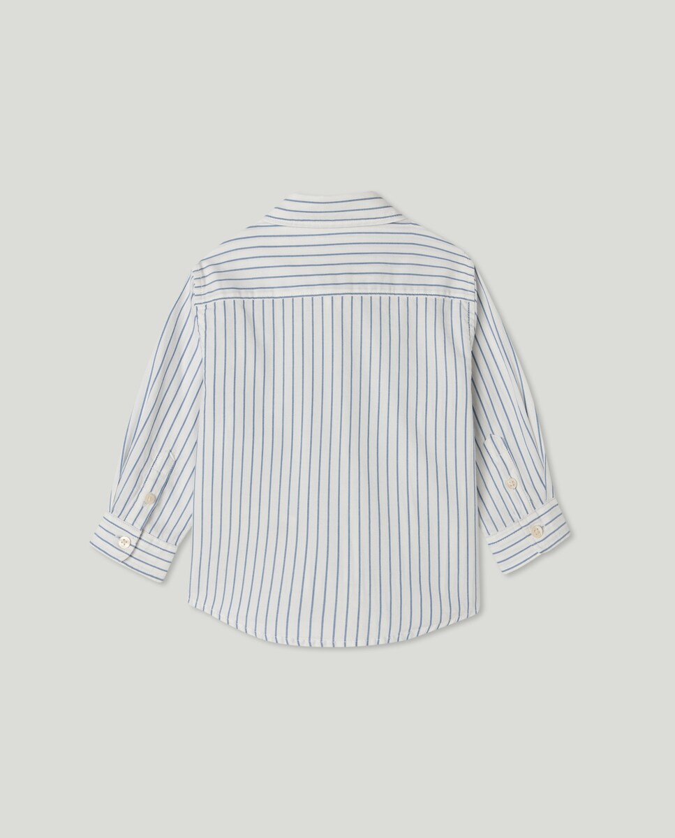 Camisa de bebé rayas Azul-2