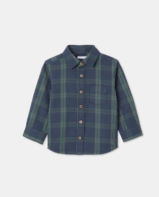Imagen 0 de Camisa de bebé cuadro tartan
