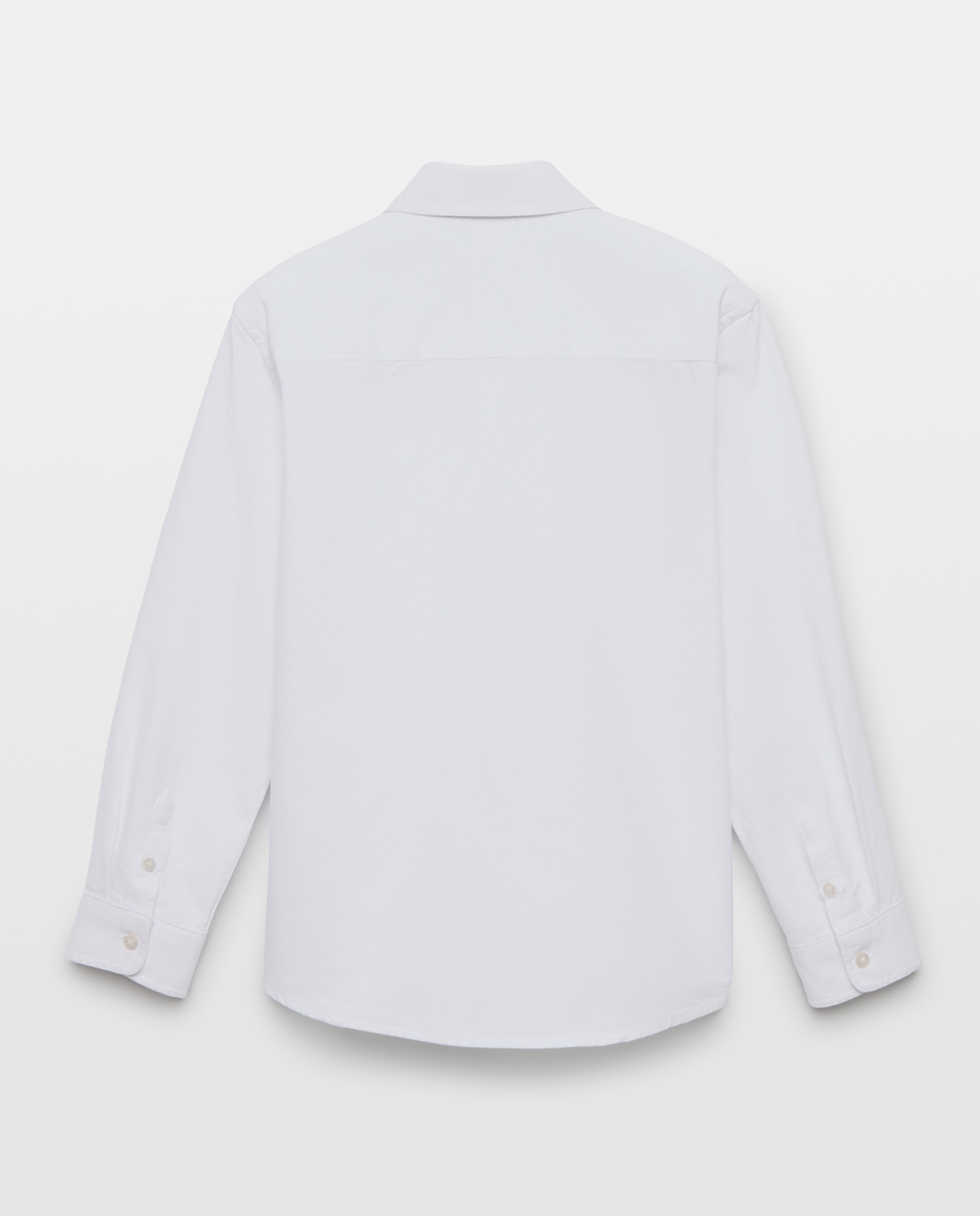 Camisa de niño oxford lisa Blanco-2