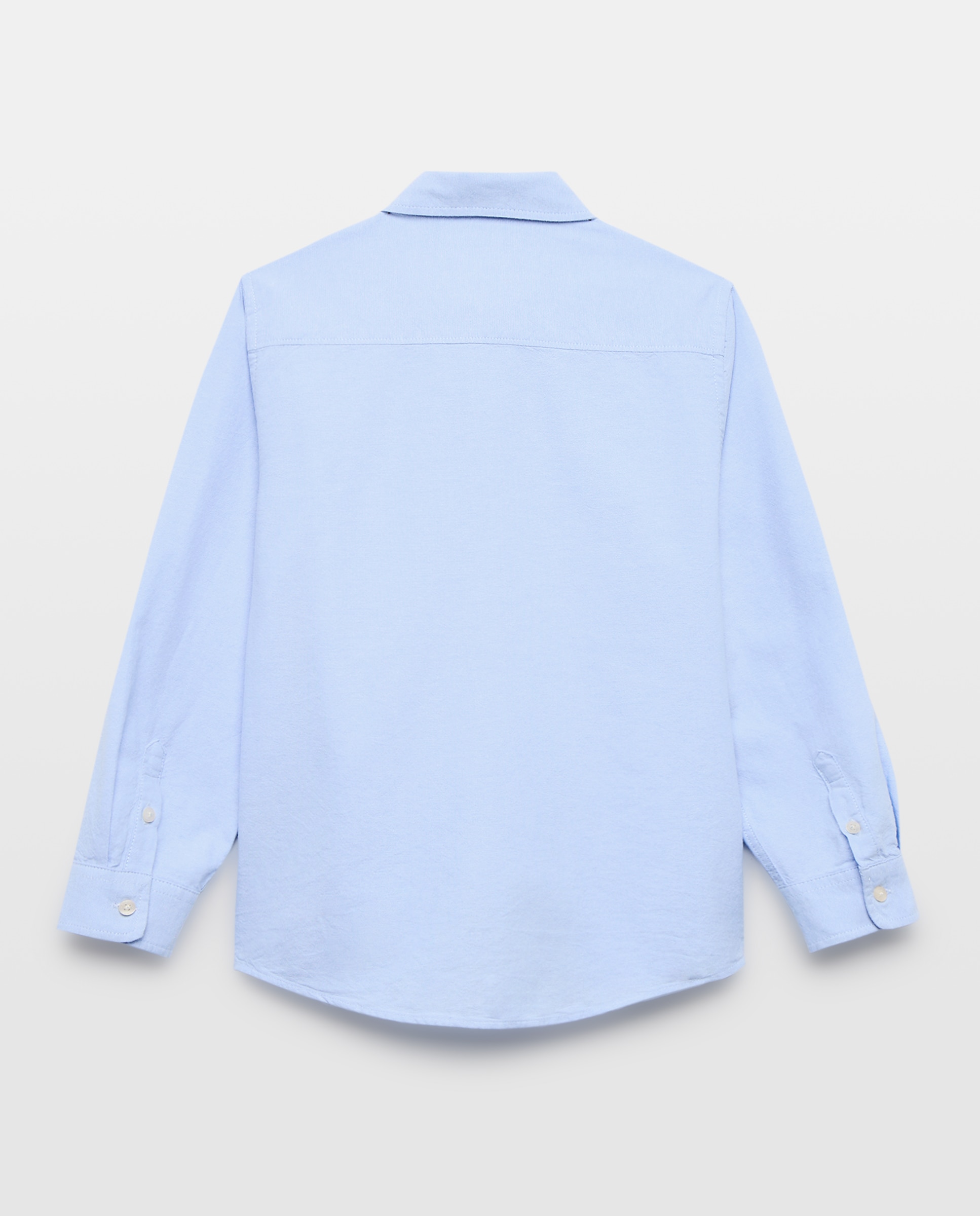 Camisa de niño oxford lisa 410 Azul claro-2