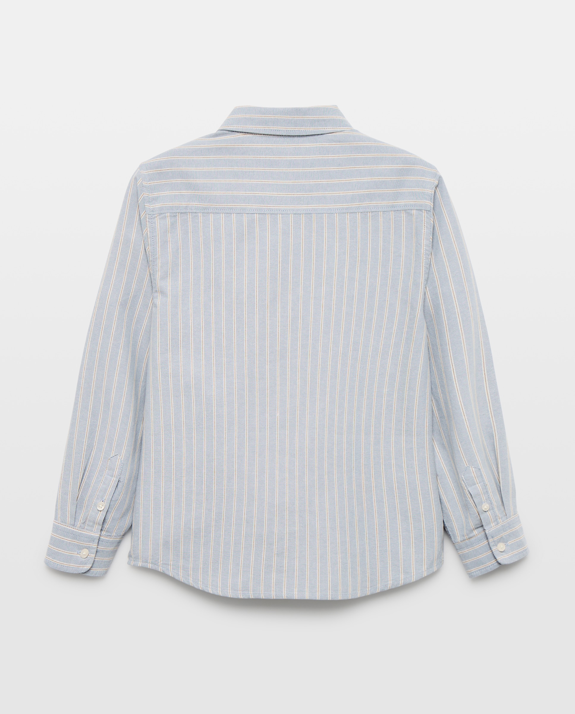 Camisa de niño oxford raya bicolor 410 Azul claro-2