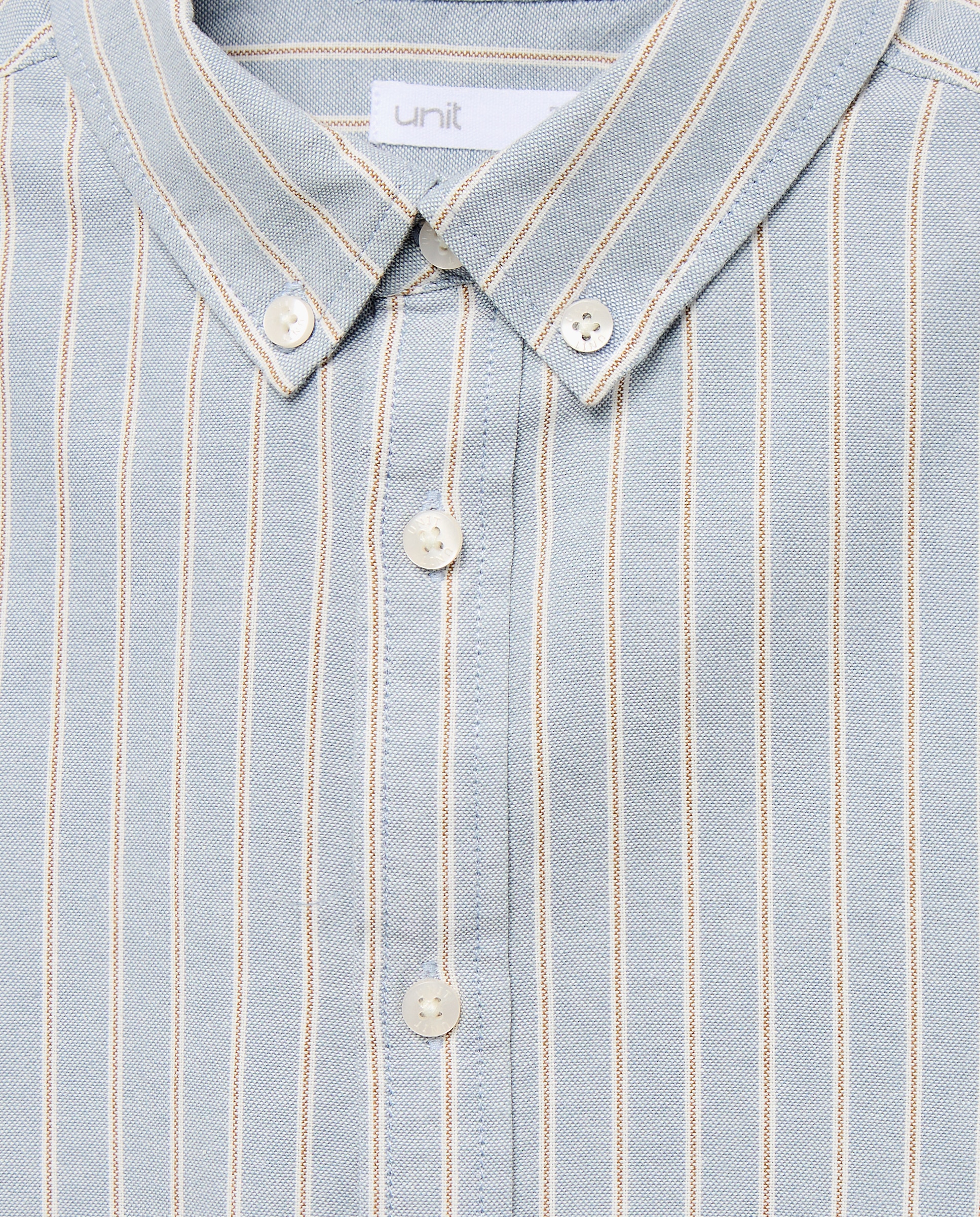 Camisa de niño oxford raya bicolor 410 Azul claro-3
