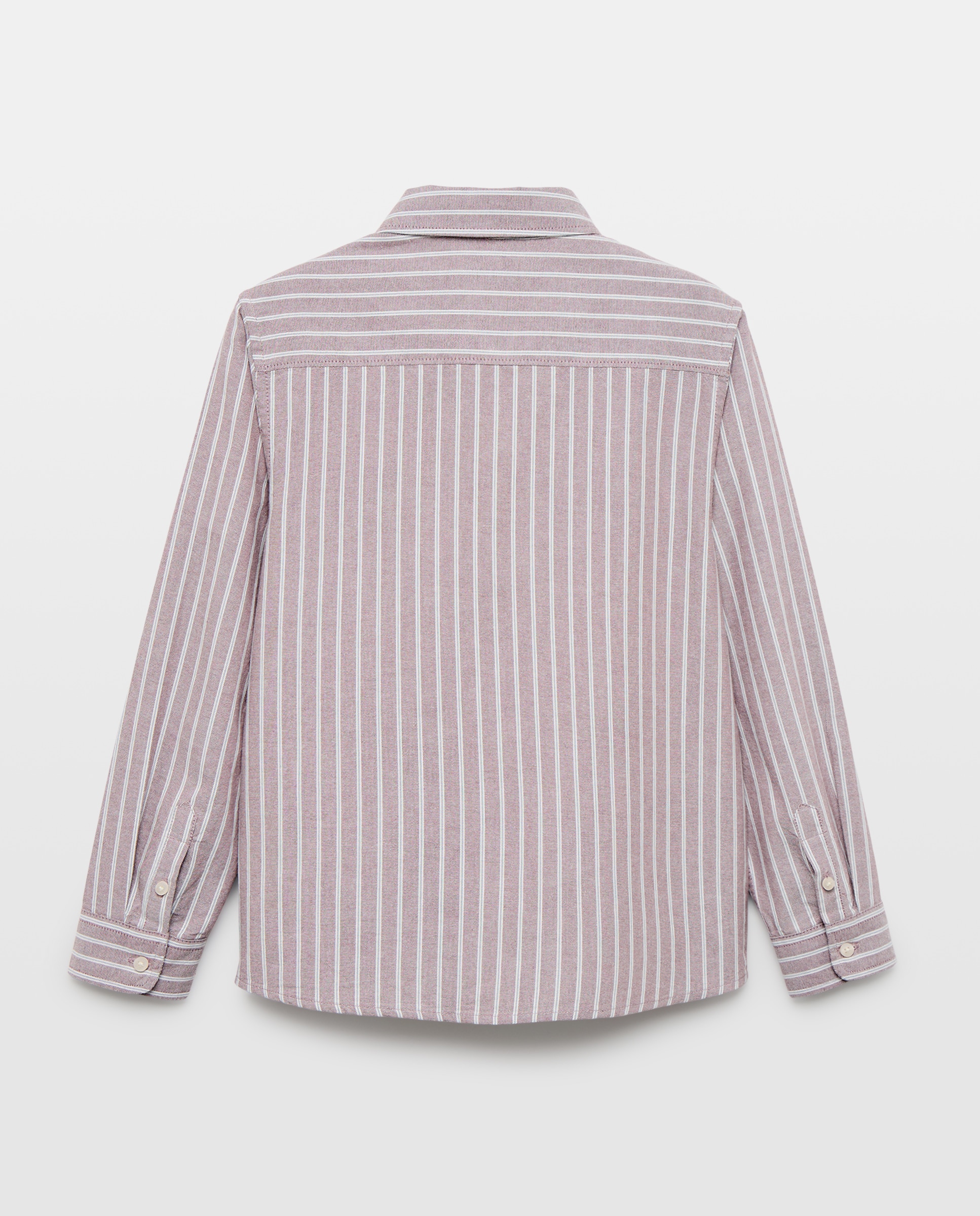 Camisa de niño oxford raya bicolor 291 Berenjena-2