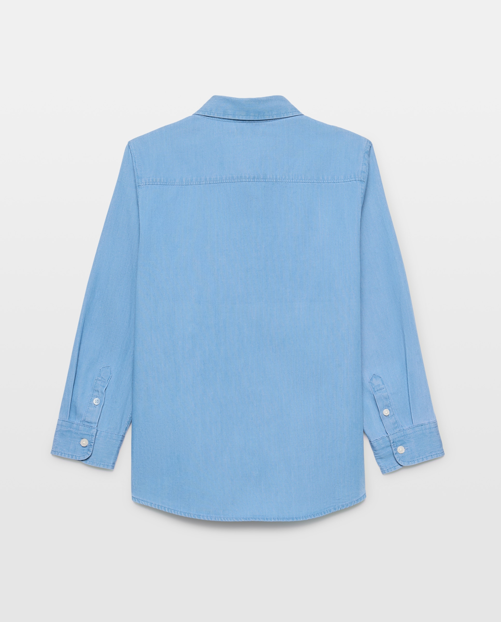 Camisa de niño denim Azul pálido-2