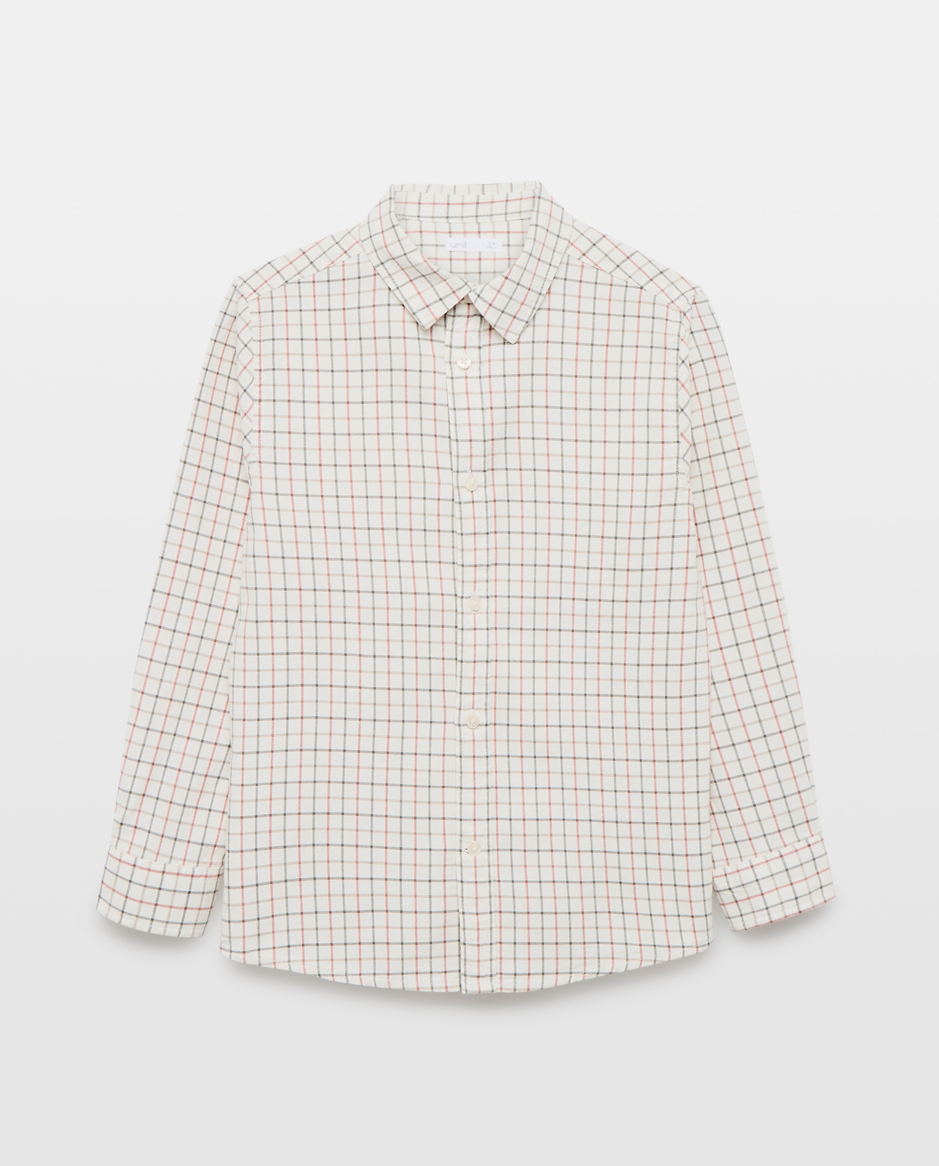 Camisa de niño villela cuadros 660 Naranja-1