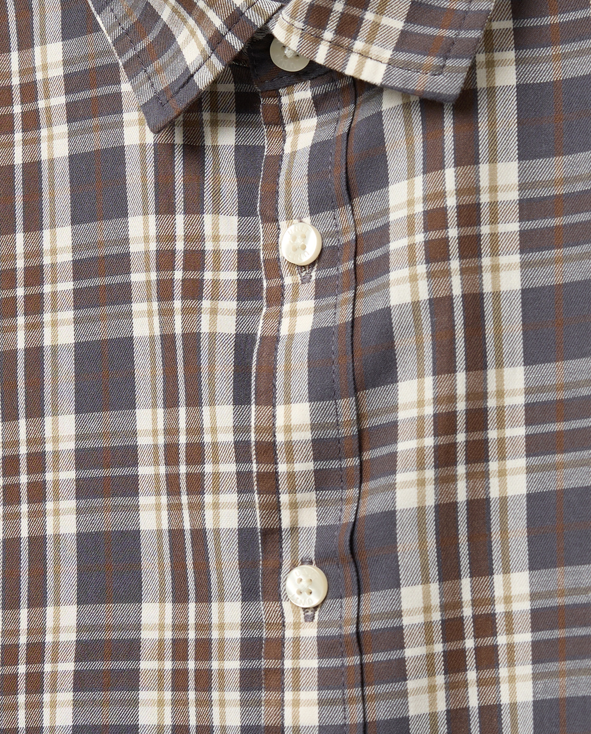 Camisa de niño twill cuadro 400 Azul-3