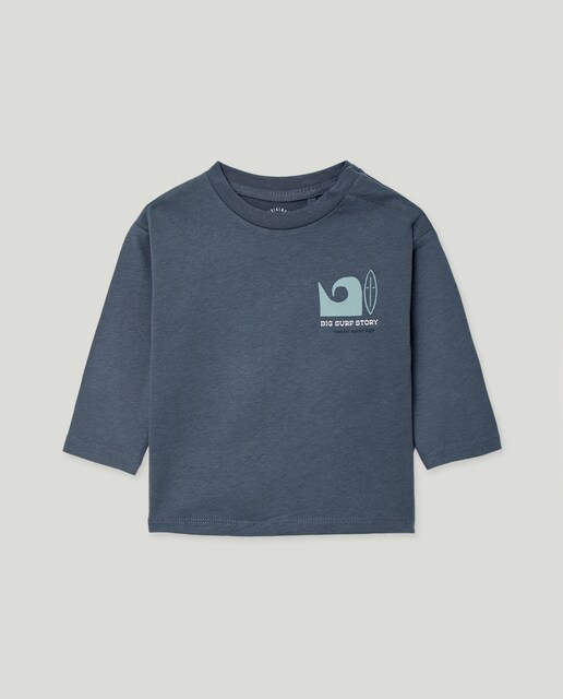 Imagen 0 de Camiseta de bebé estampada manga larga