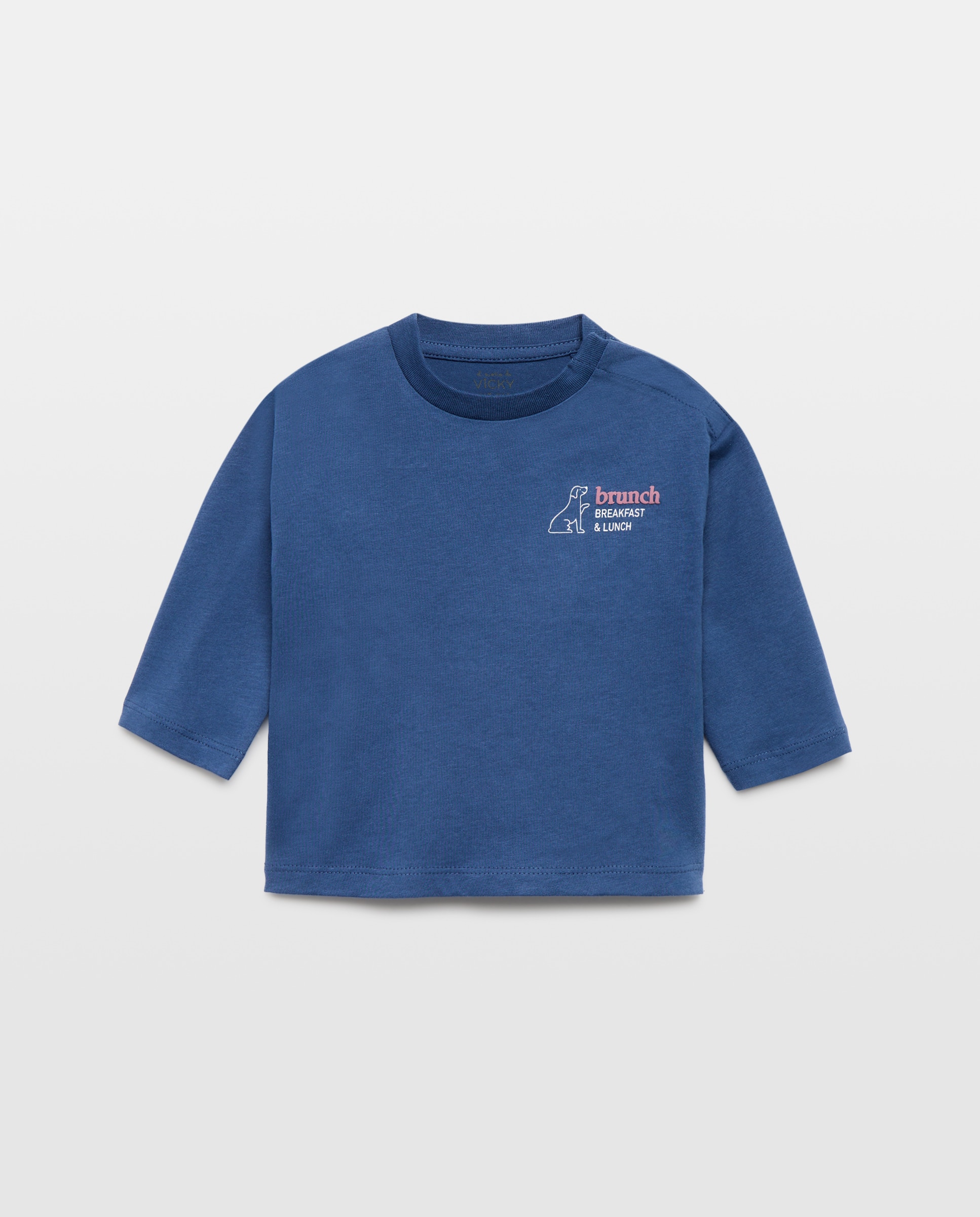 Imagen 0 de Camiseta de bebé estampada solidaria manga larga