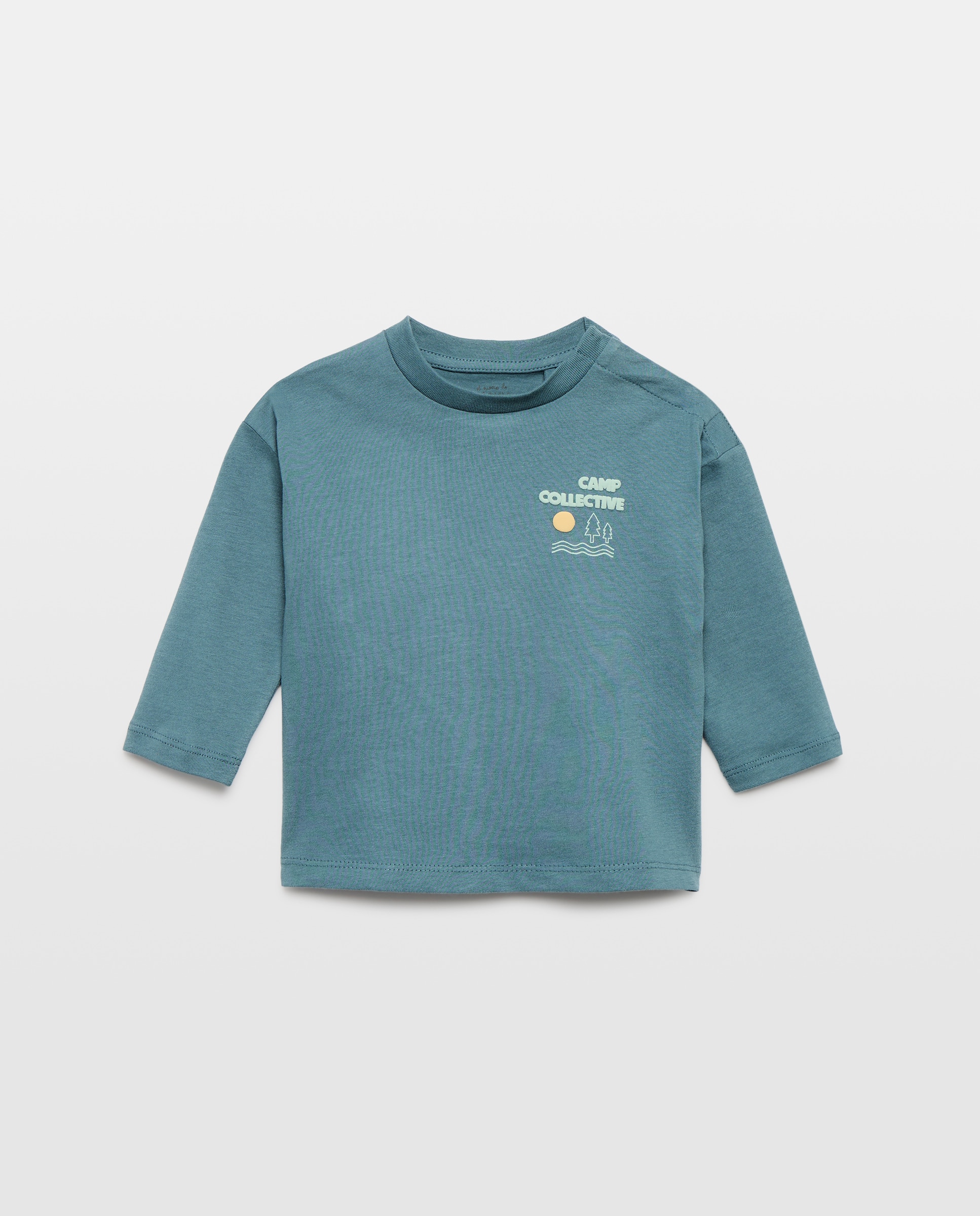 Imagen 0 de Camiseta de bebé estampada solidaria manga larga