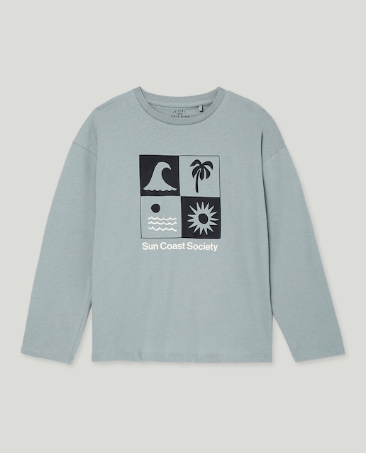 Imagen 0 de Camiseta de niño estampada manga larga