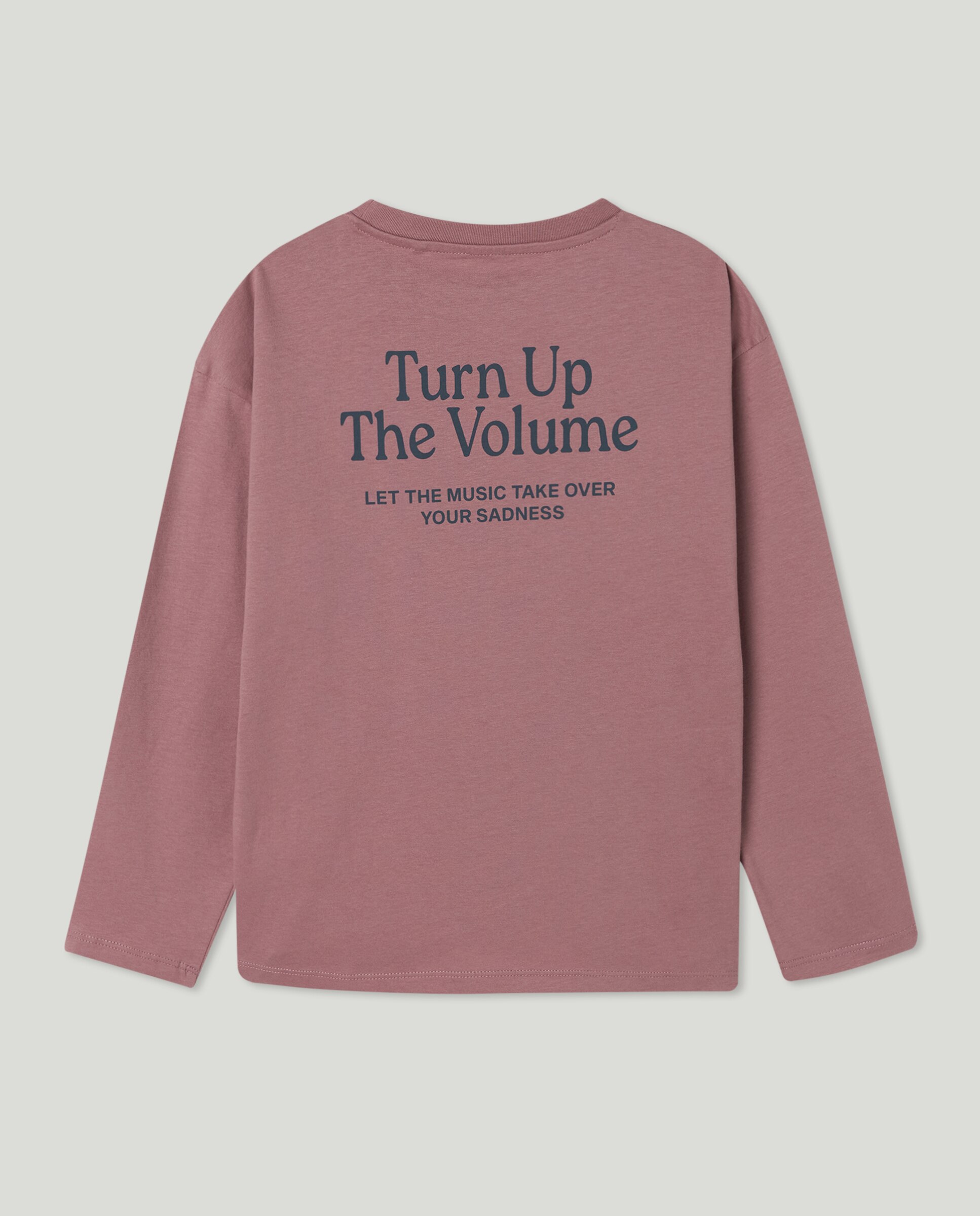 Camiseta de niño estampada manga larga Rosado-2