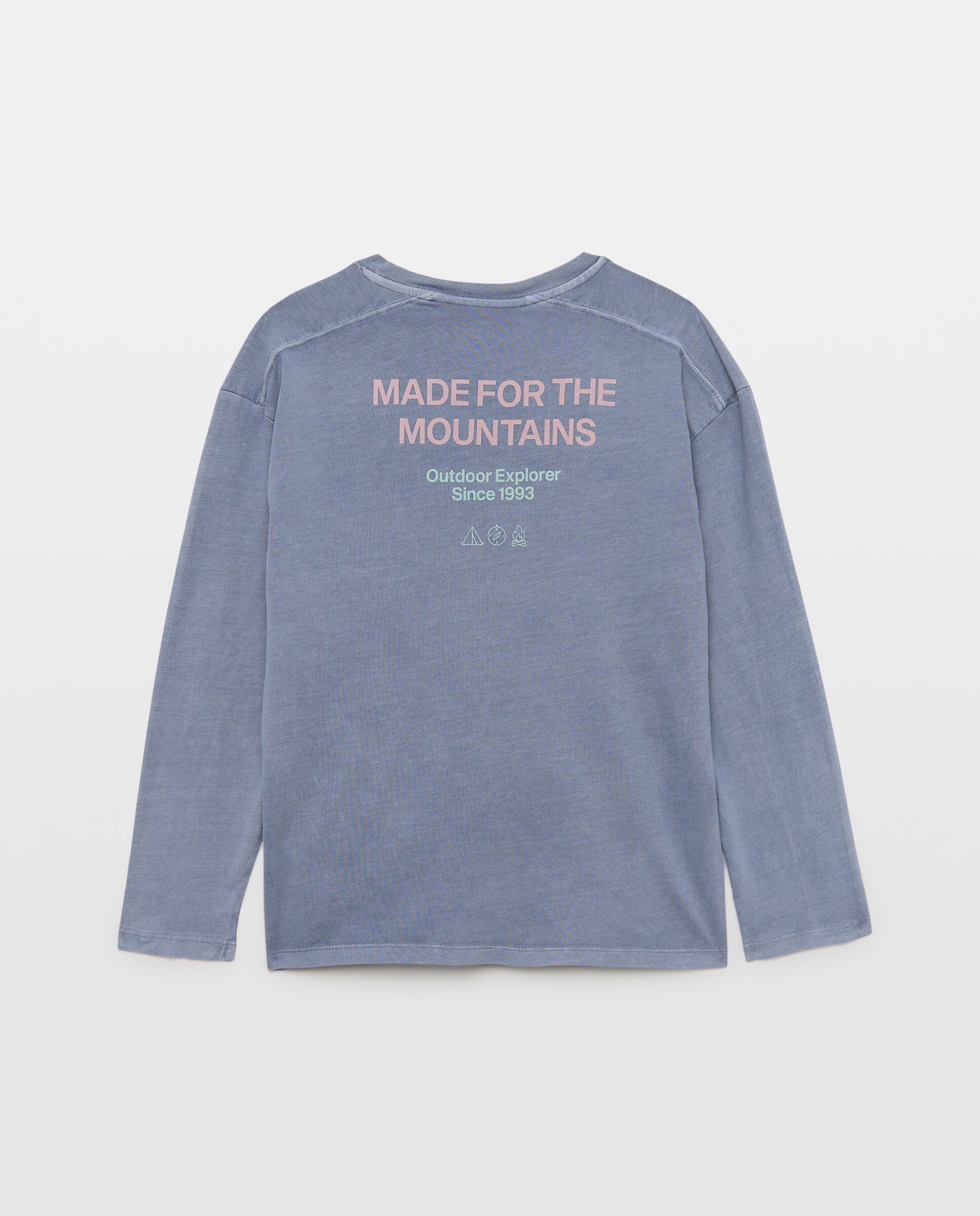 Camiseta de niño manga larga gmd 400 Azul-2