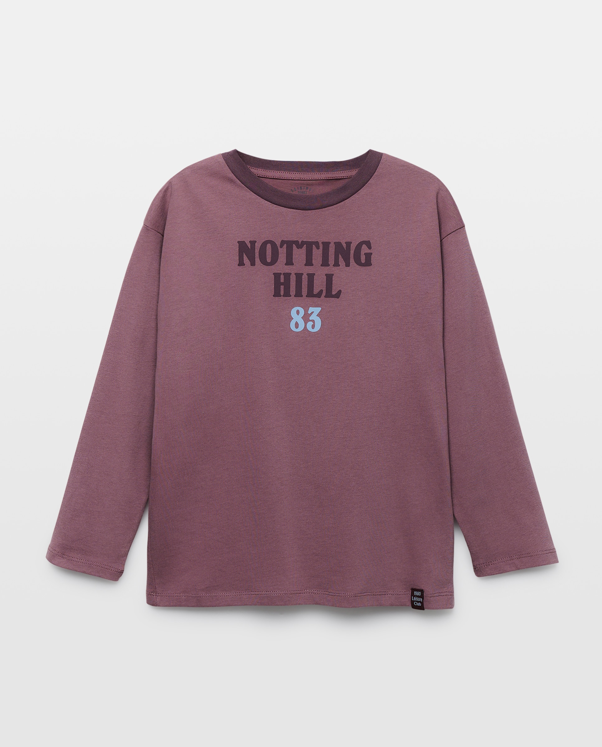 Imagen 0 de Camiseta de niño estampada manga larga collar