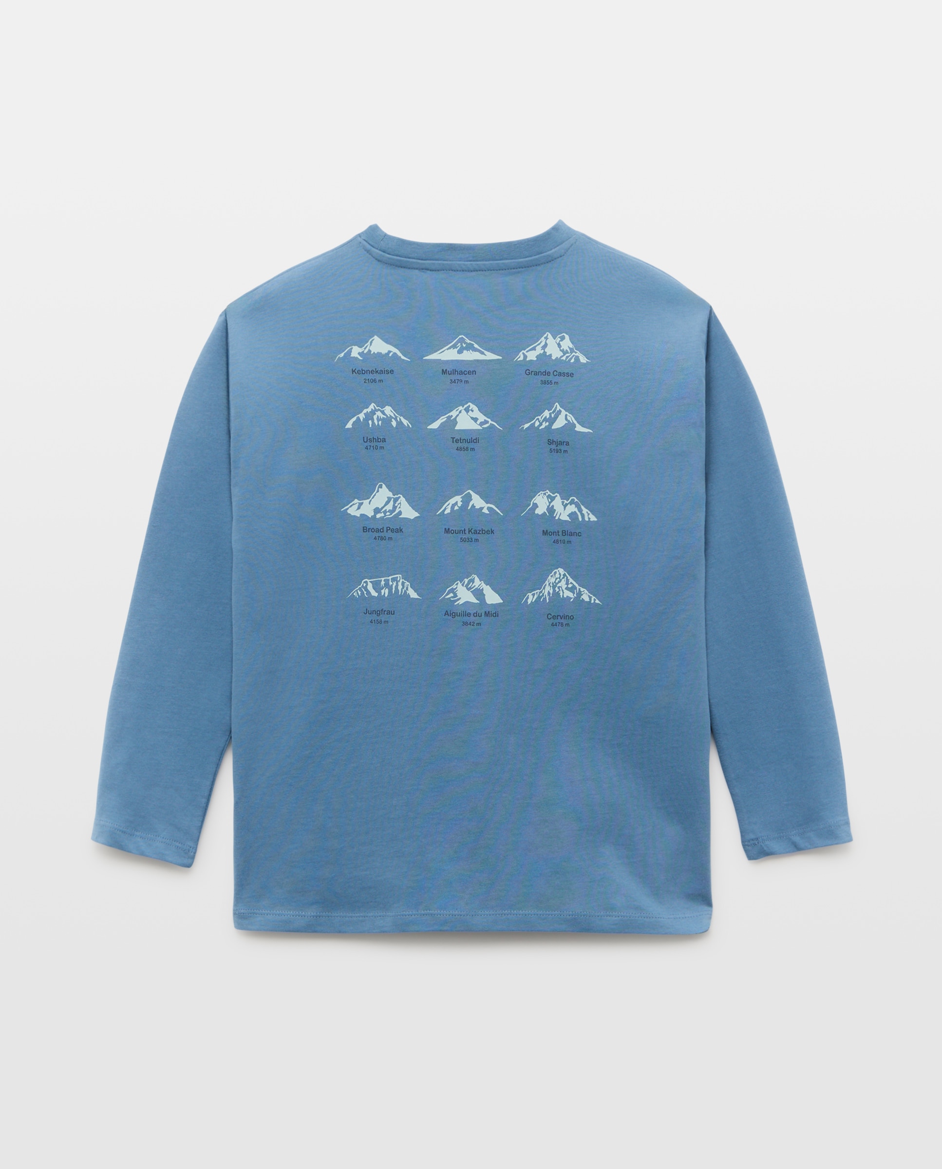 Camiseta de niño estampada manga larga 410 Azul claro-2