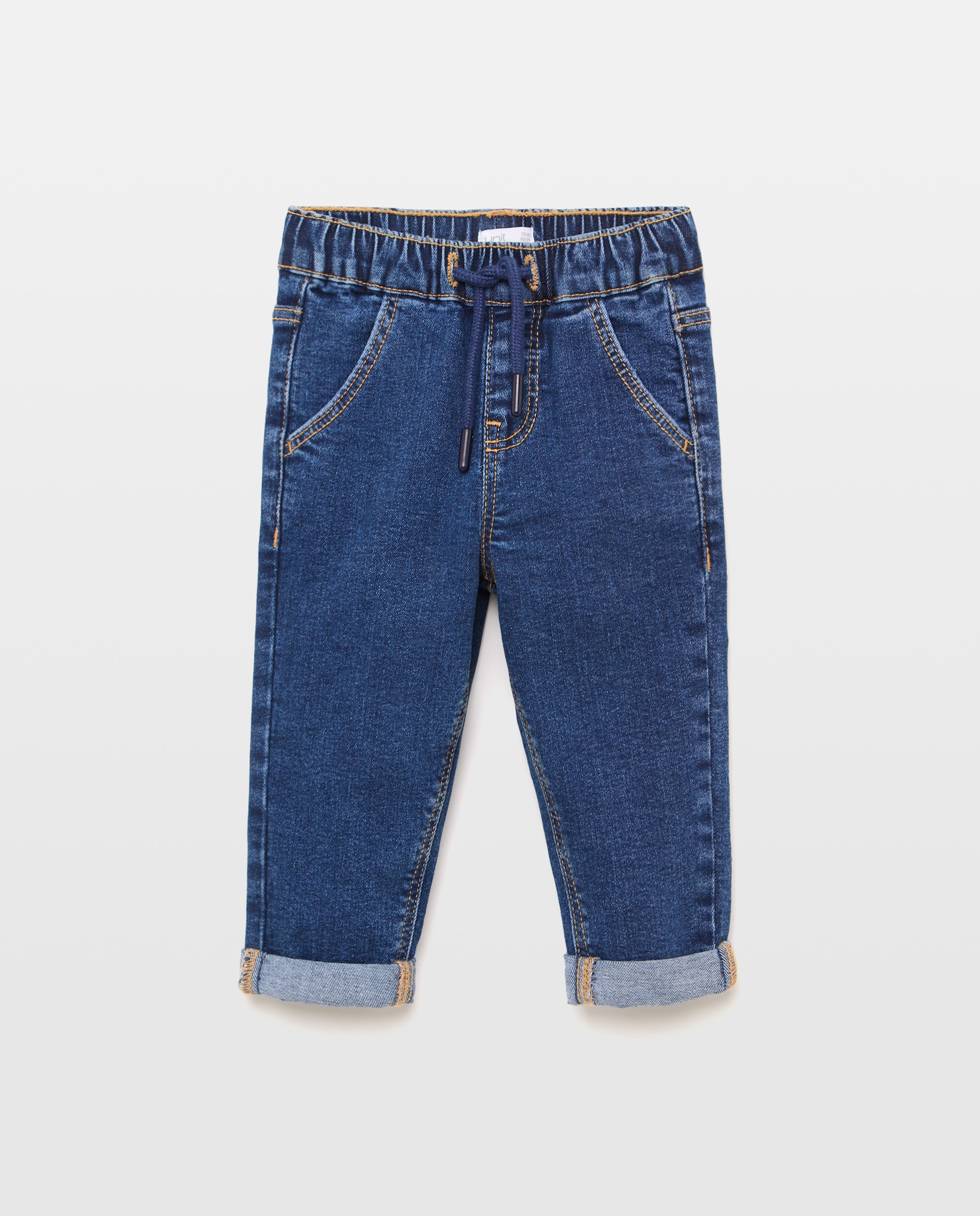 Imagen 0 de Pantalón de bebé denim gomas