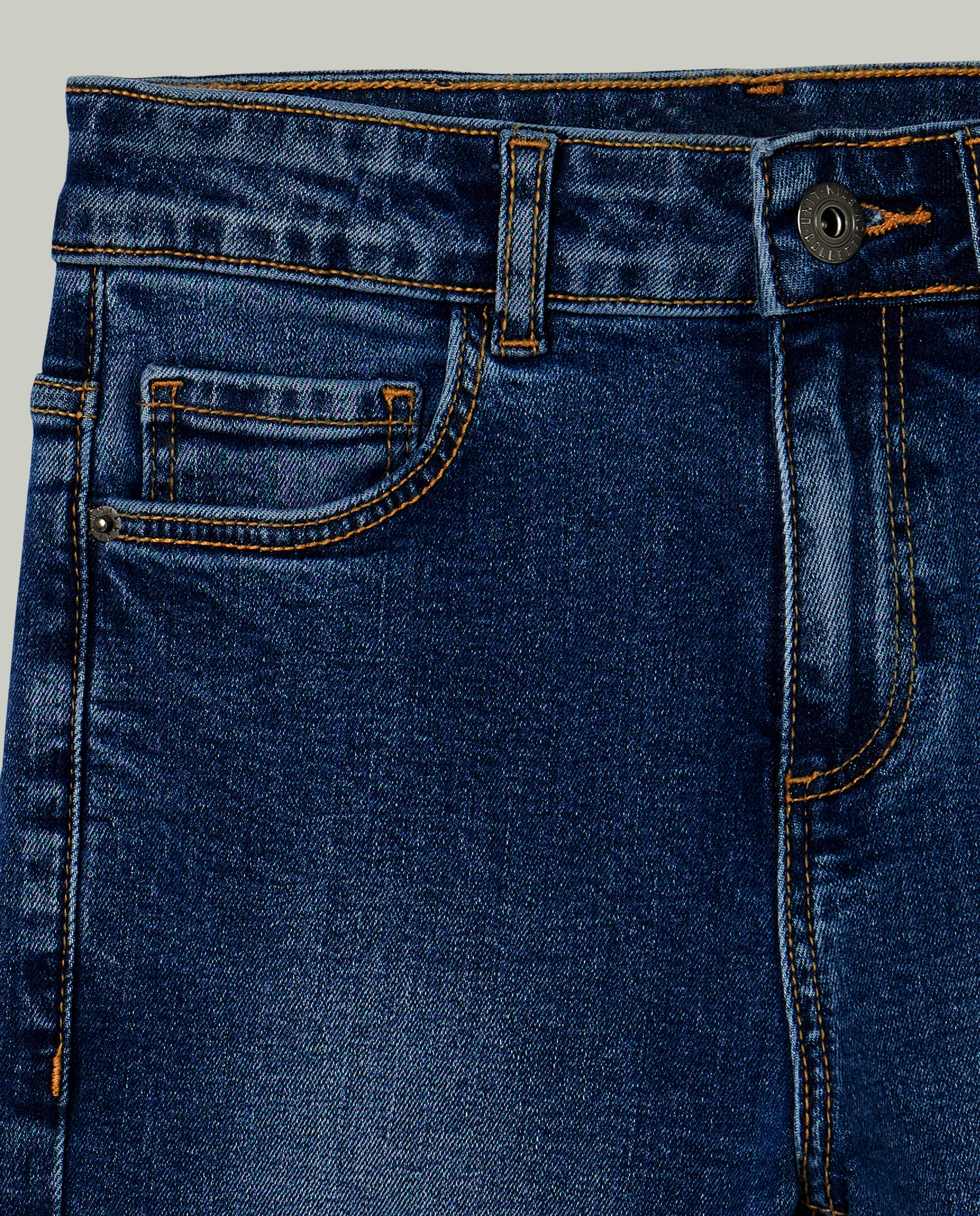 Pantalón de niño denim 5 bolsillos regular Azul-3