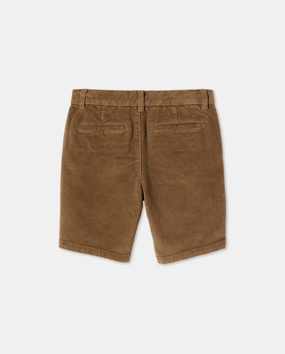 Bermuda de niño pana Marrón-2