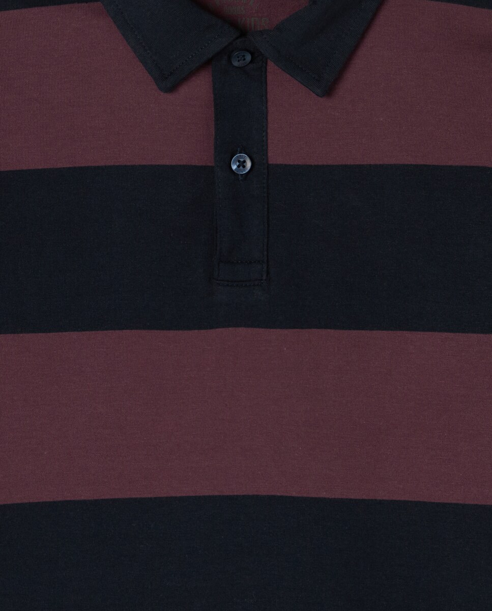Polo de niño rayas Rosado-3