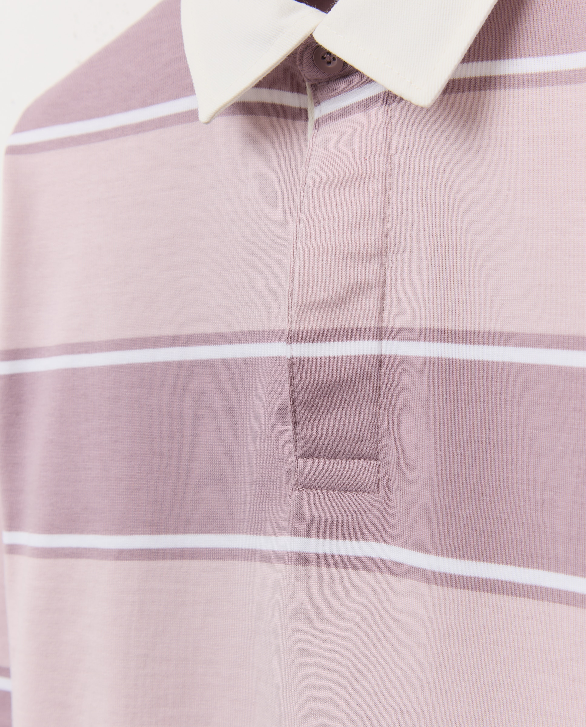 Sudadera de niño cuello polo rayas Morado-3