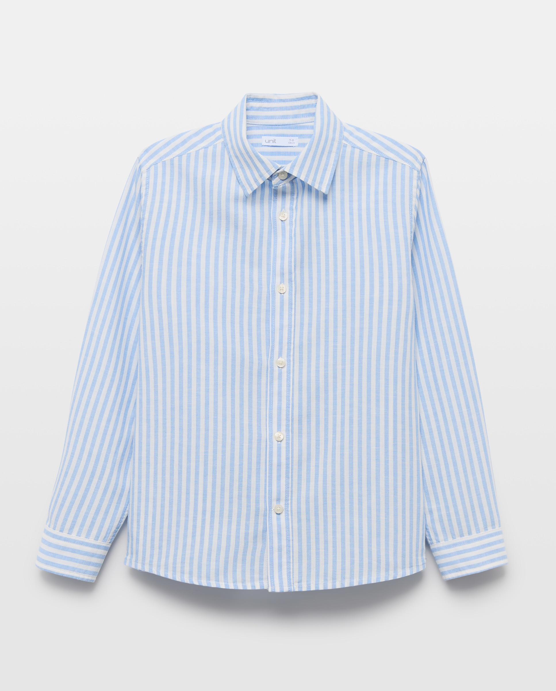 Imagen 0 de Camisa de niño algodón-lino rayas
