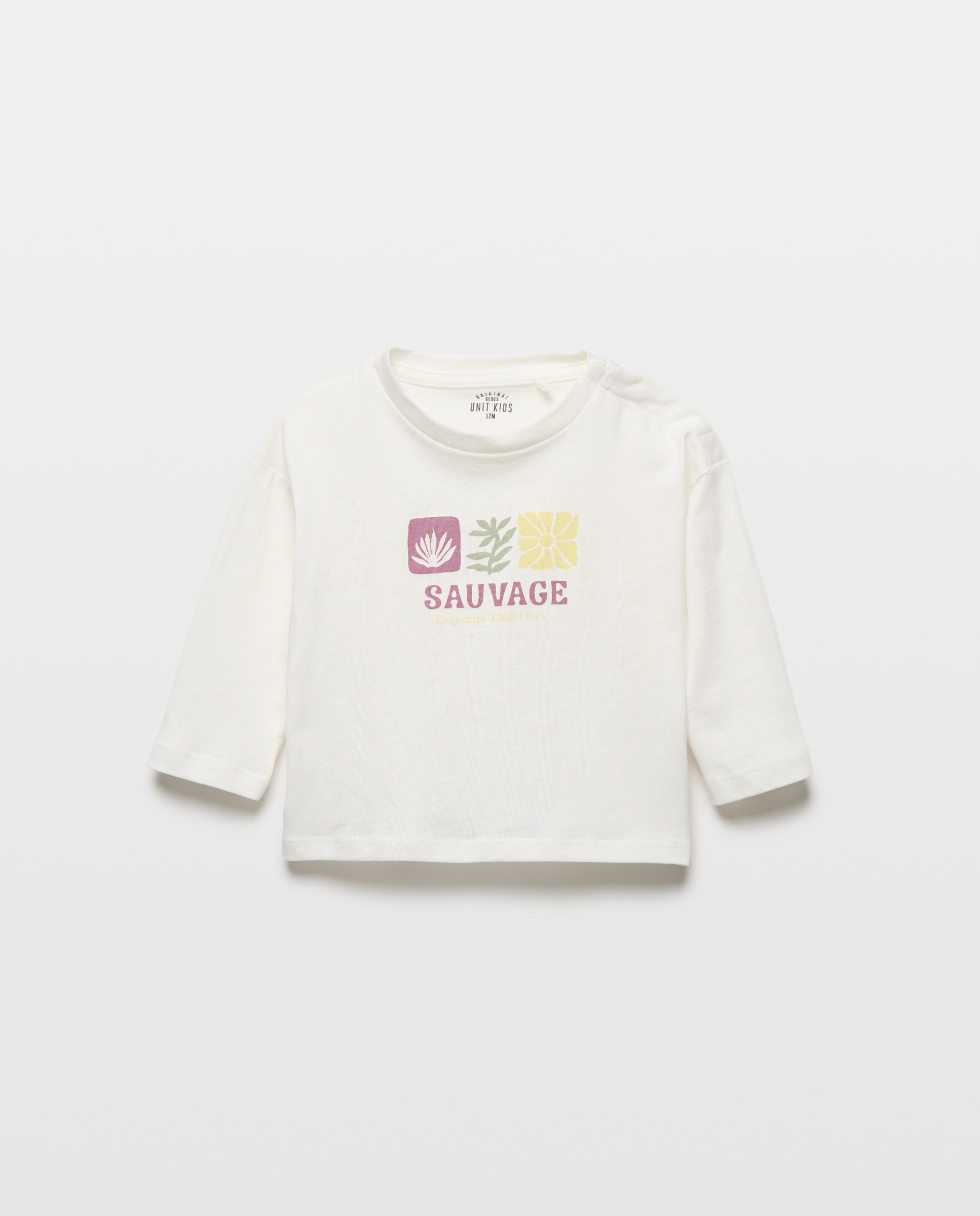 Imagen 0 de Camiseta de bebé estampada manga larga