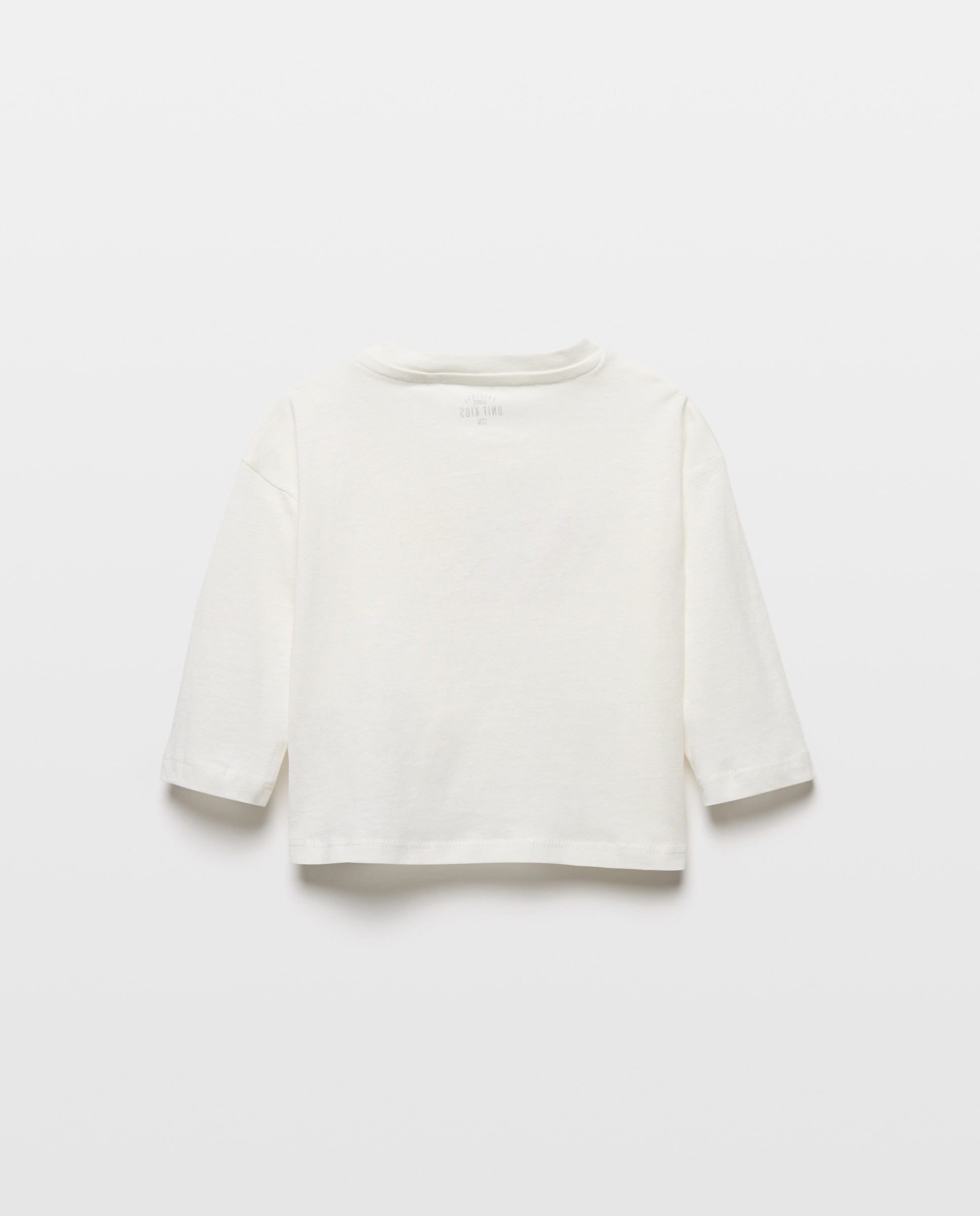 Camiseta de bebé estampada manga larga Blanco-2
