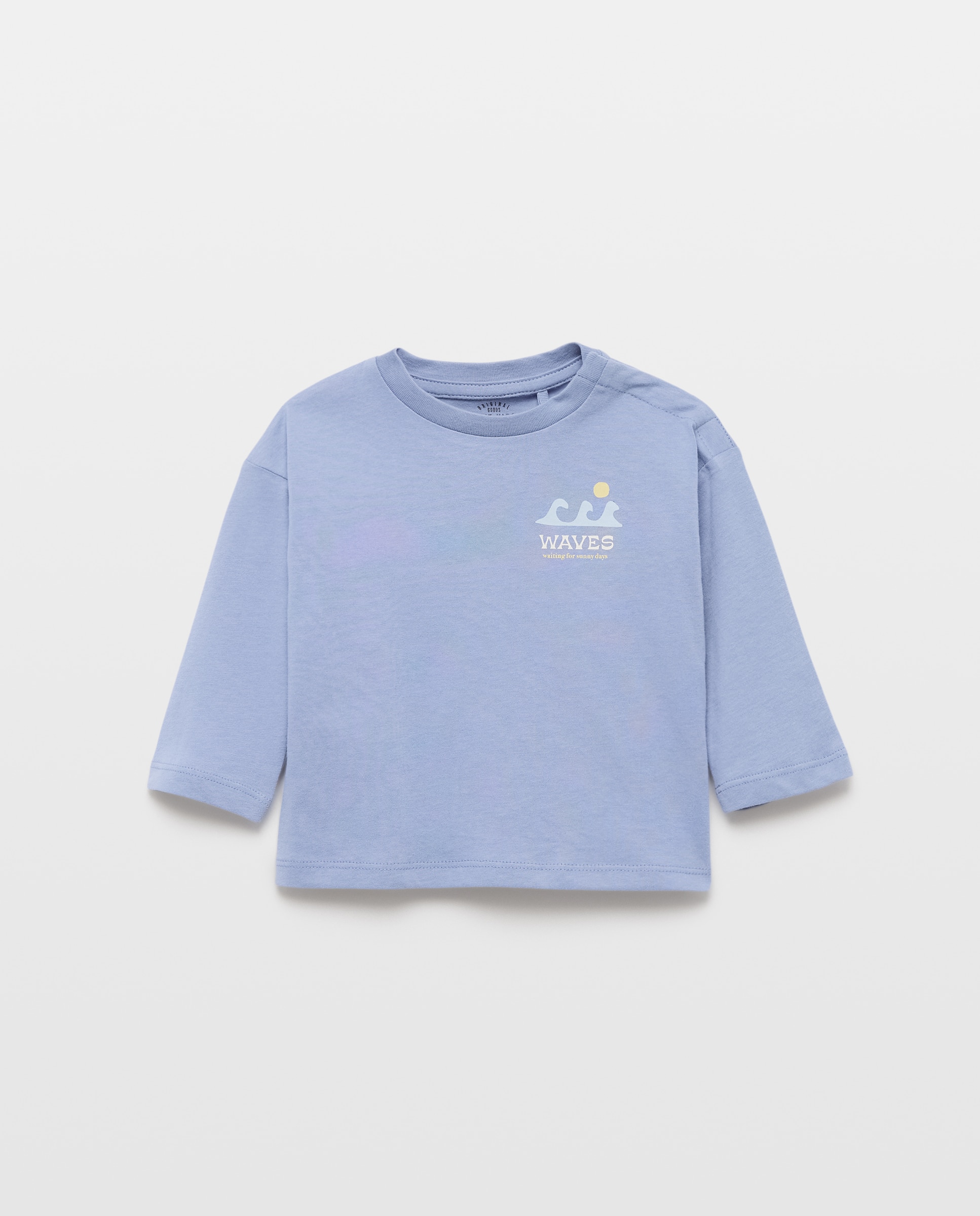 Imagen 0 de Camiseta de bebé estampada manga larga