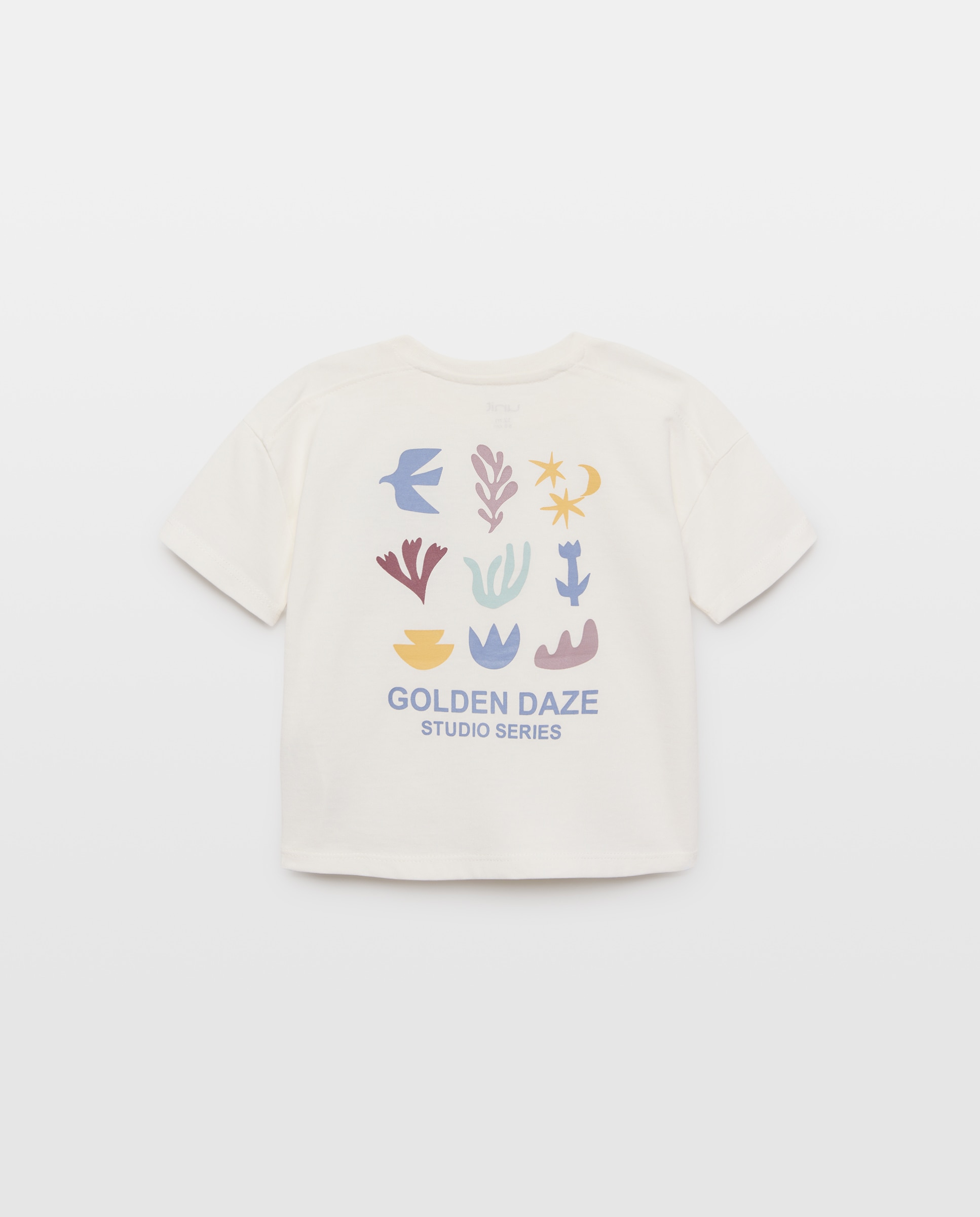 Camiseta de bebé estampada manga corta Blanco roto-2