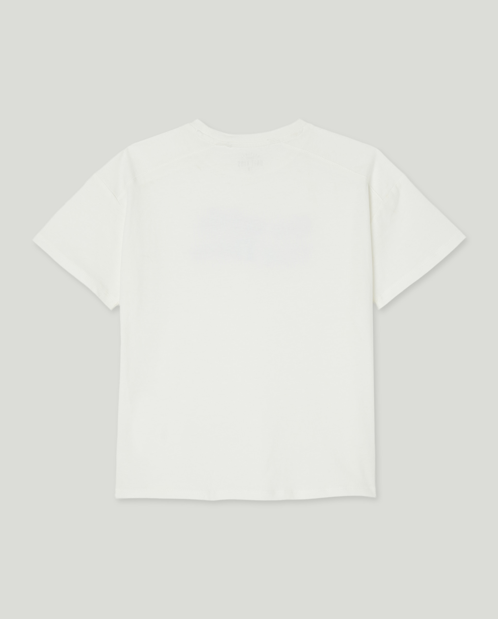 Camiseta de niño estampada manga corta Blanco-2