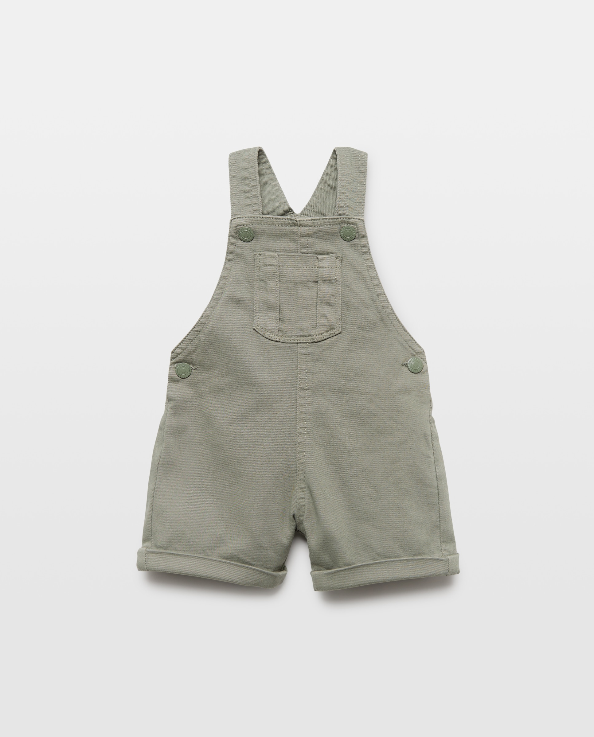 Imagen 0 de Peto de bebé corto denim color efecto lavado