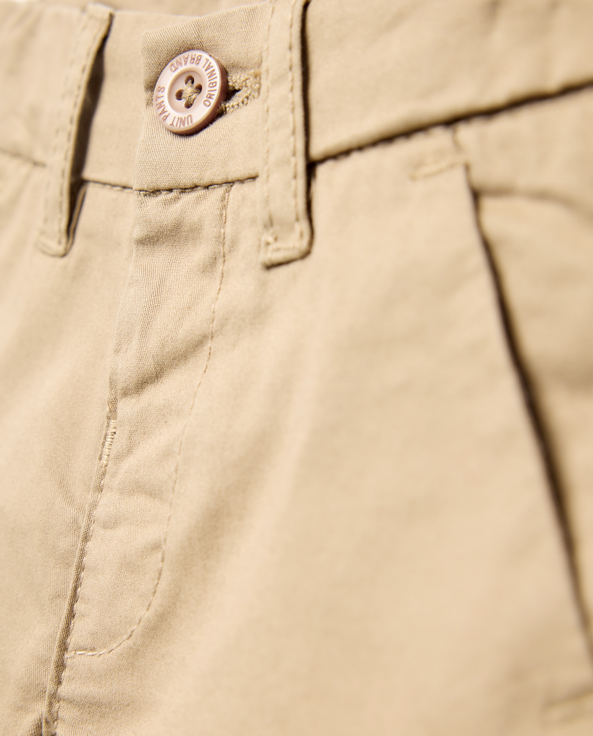 Bermuda de bebé chino Beige-3
