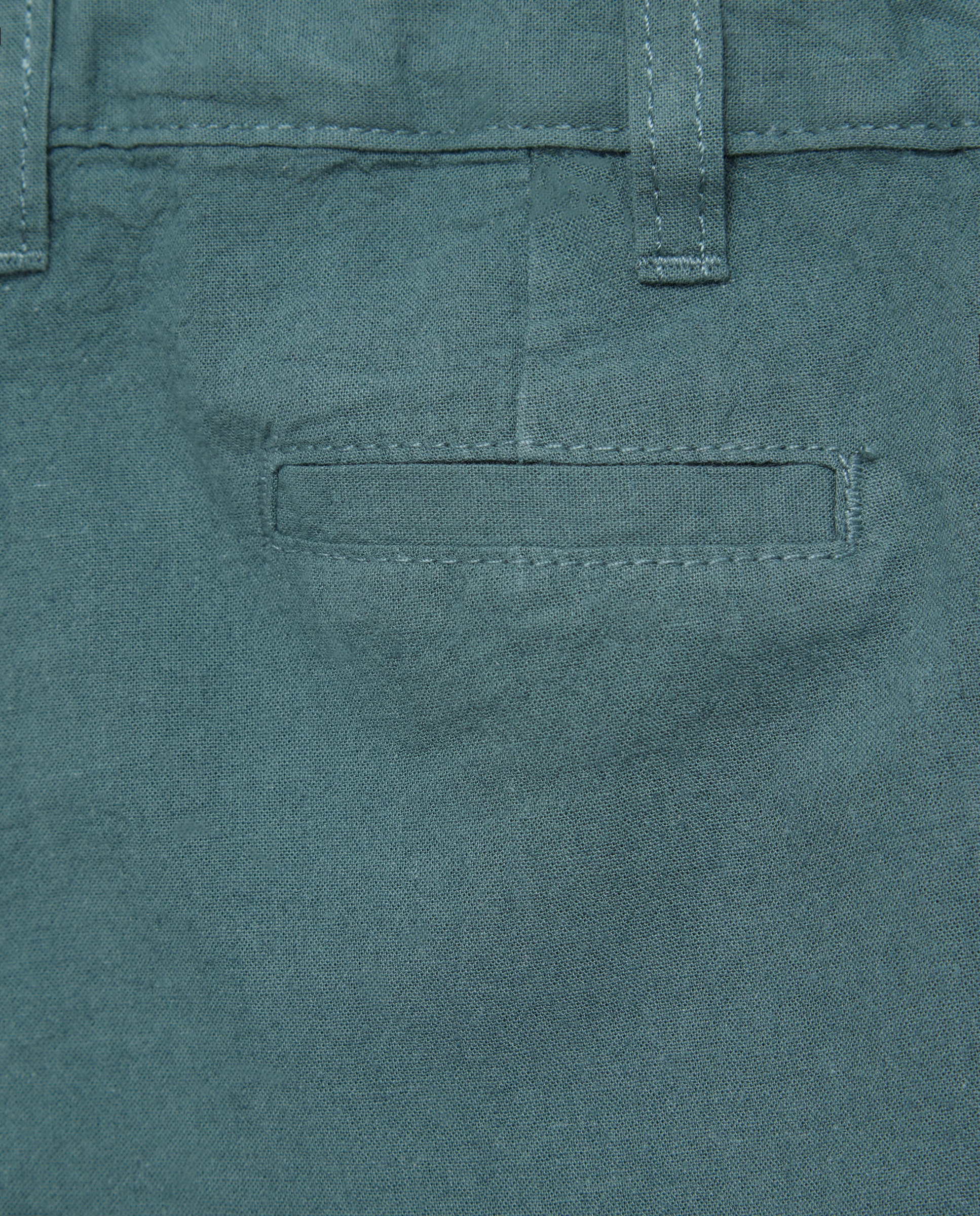 Bermuda de bebé chino algodón-lino 530 Verde oscuro-3