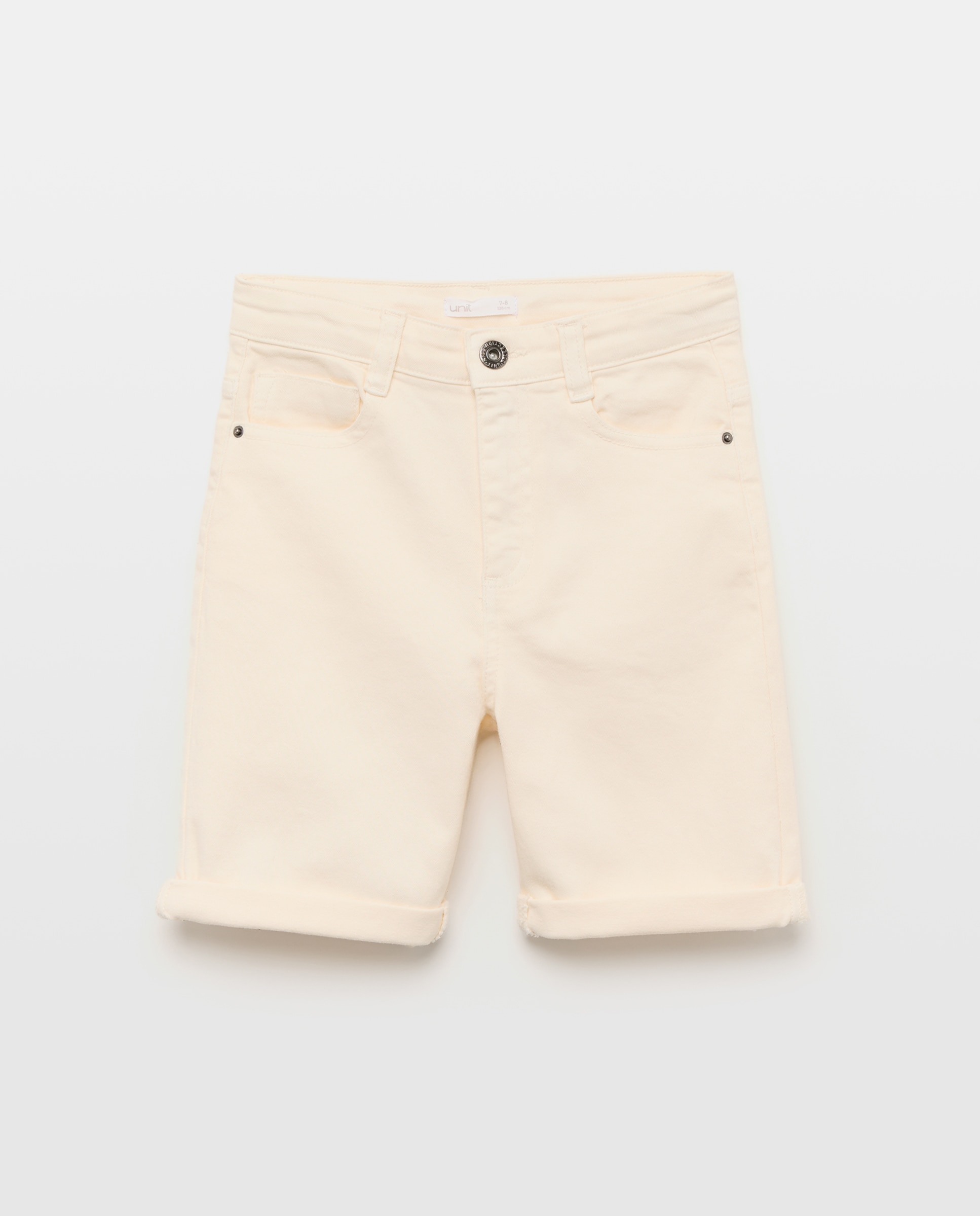 Imagen 0 de Bermuda de niño denim color 5 bolsillos efecto lava