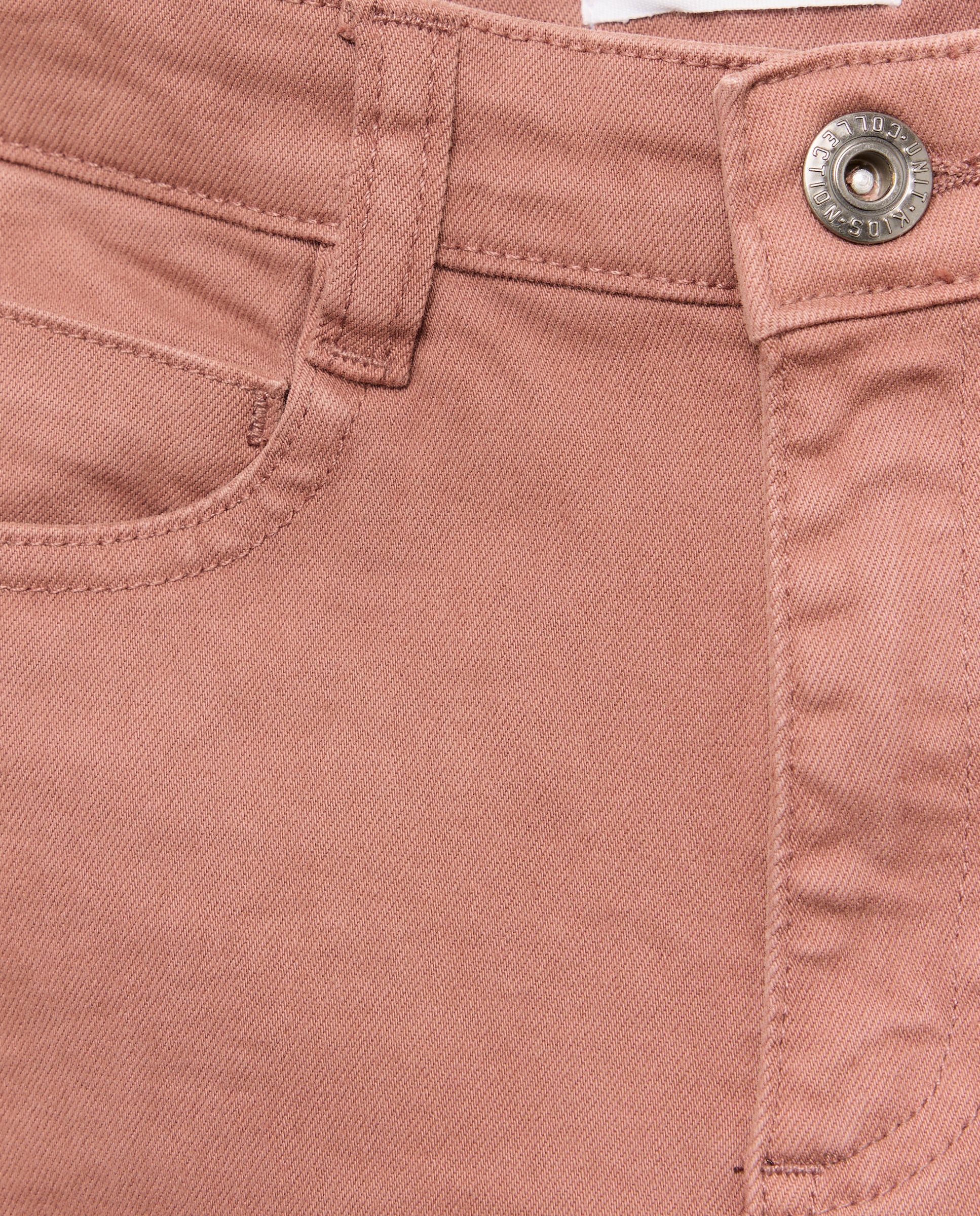Bermuda de niño denim color 5 bolsillos efecto lava Morado-3