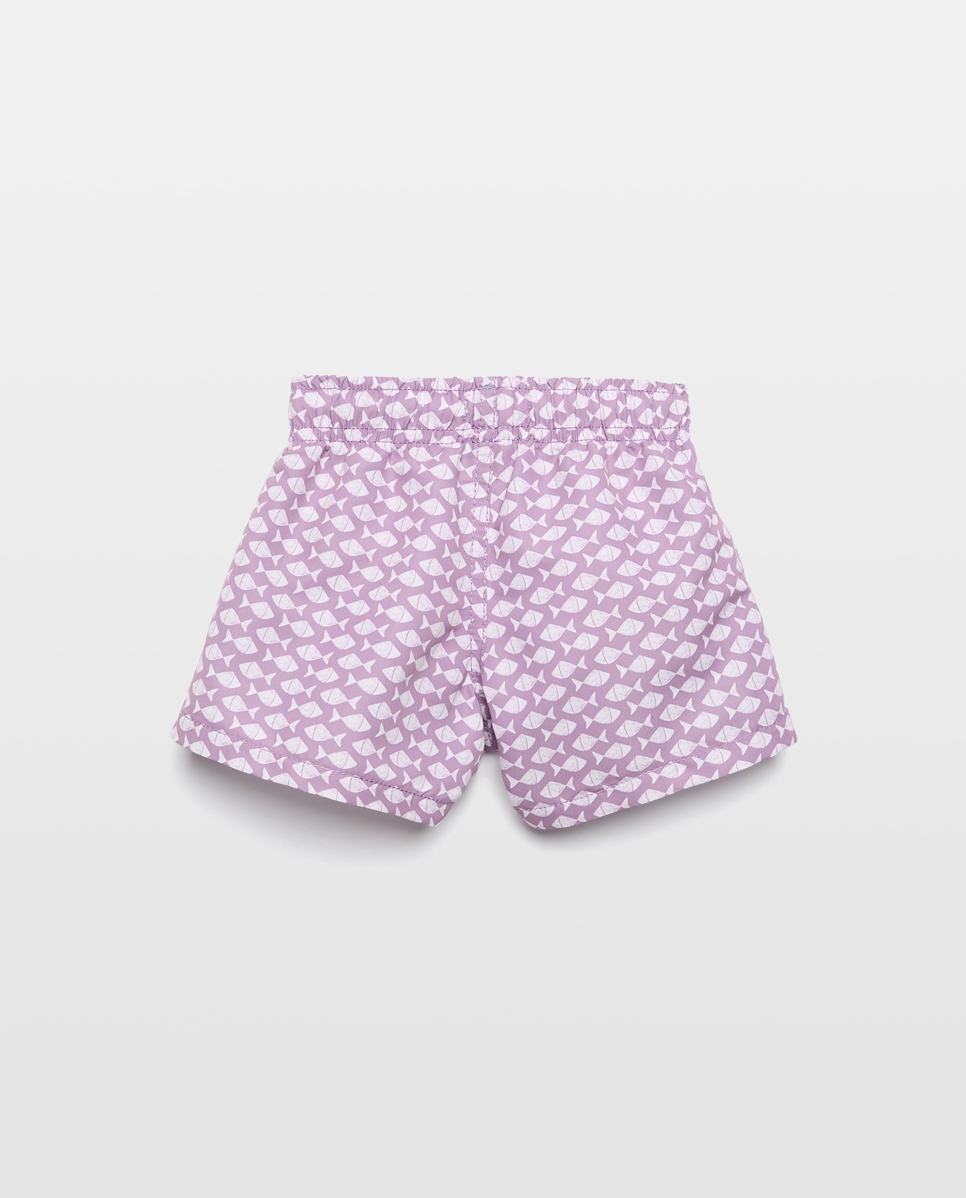 Bañador bermuda de bebé peces Morado-2