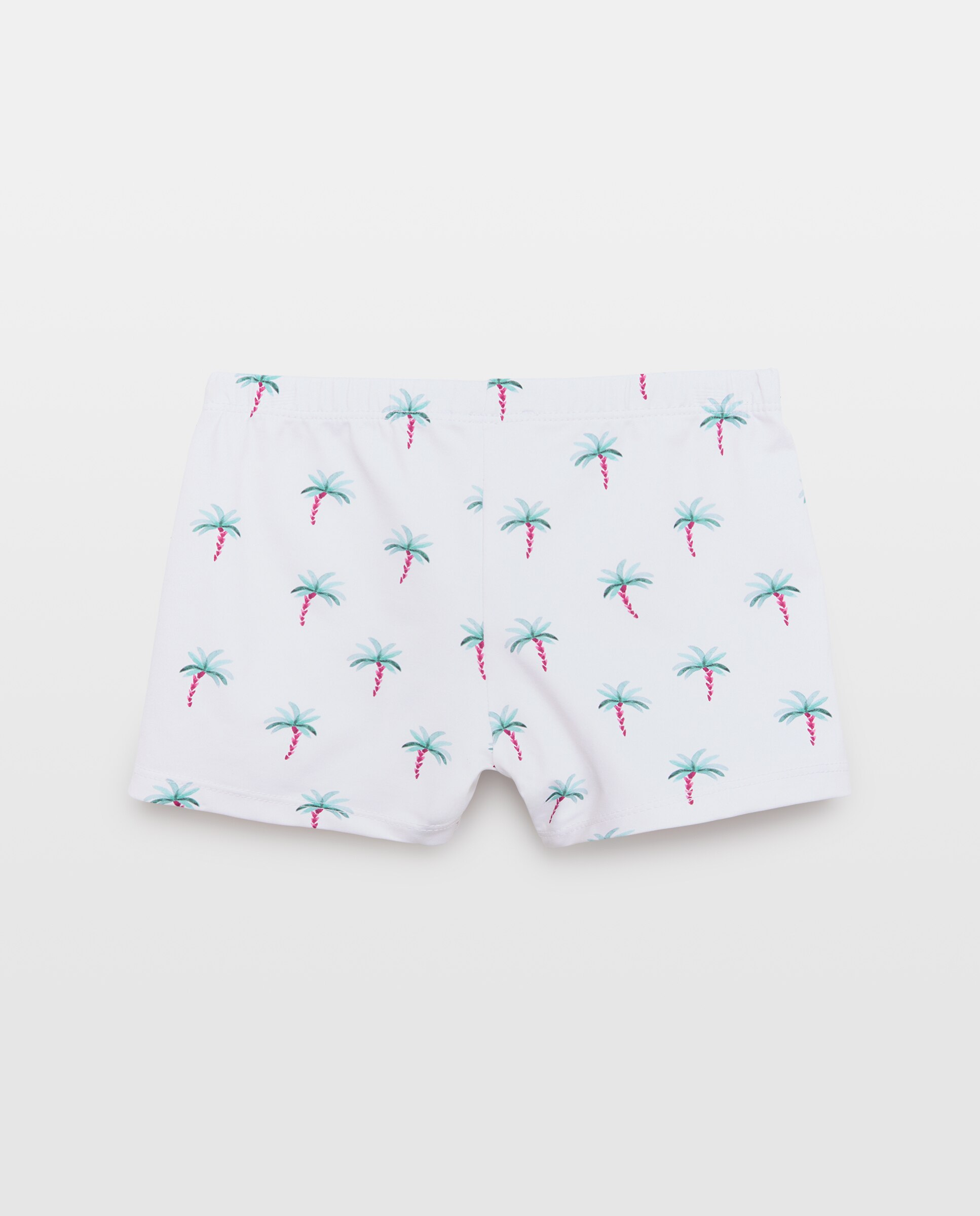 Bañador boxer infantil palmeras Blanco roto-2
