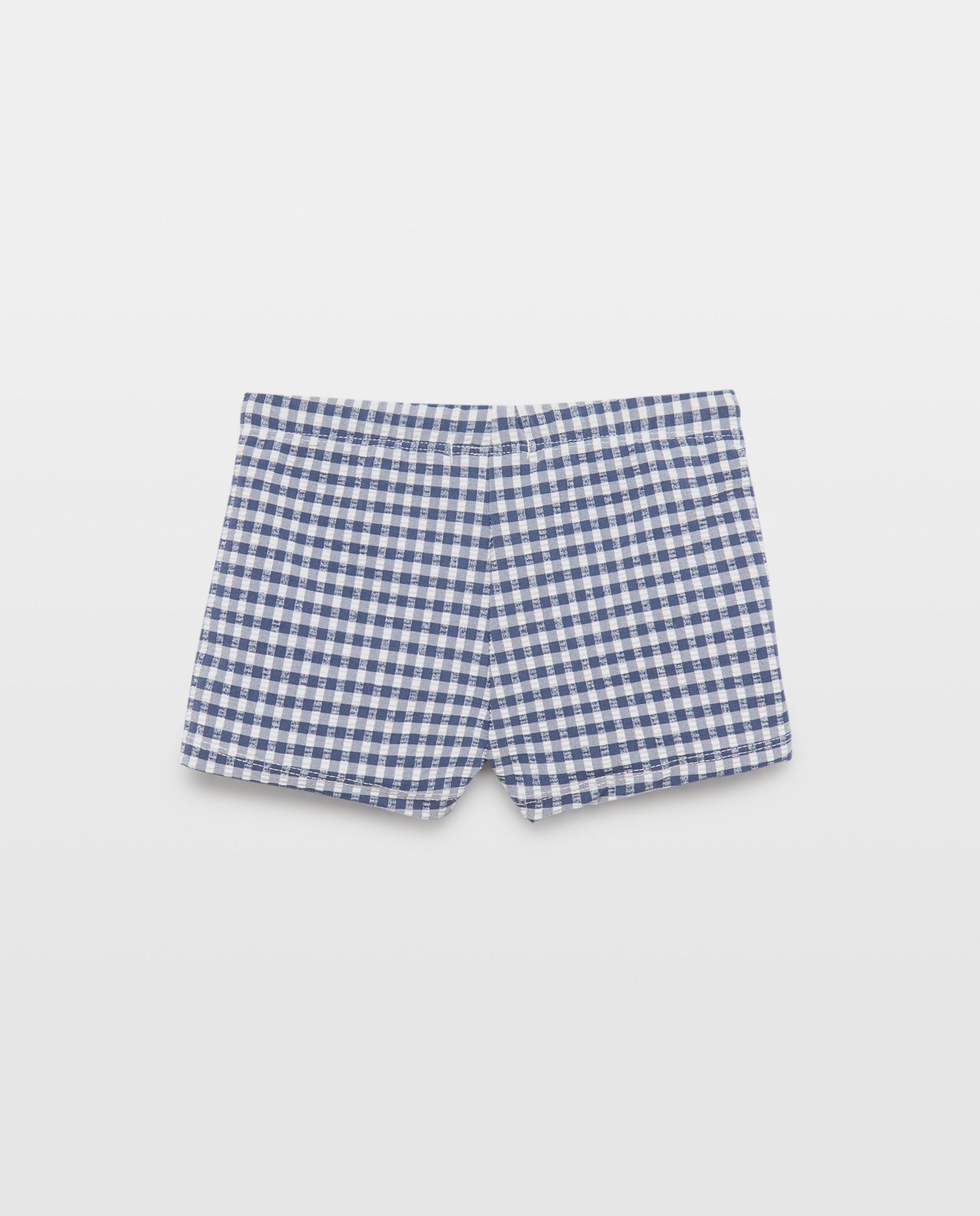 Bañador boxer infantil vichy 430 Azul oscuro-2