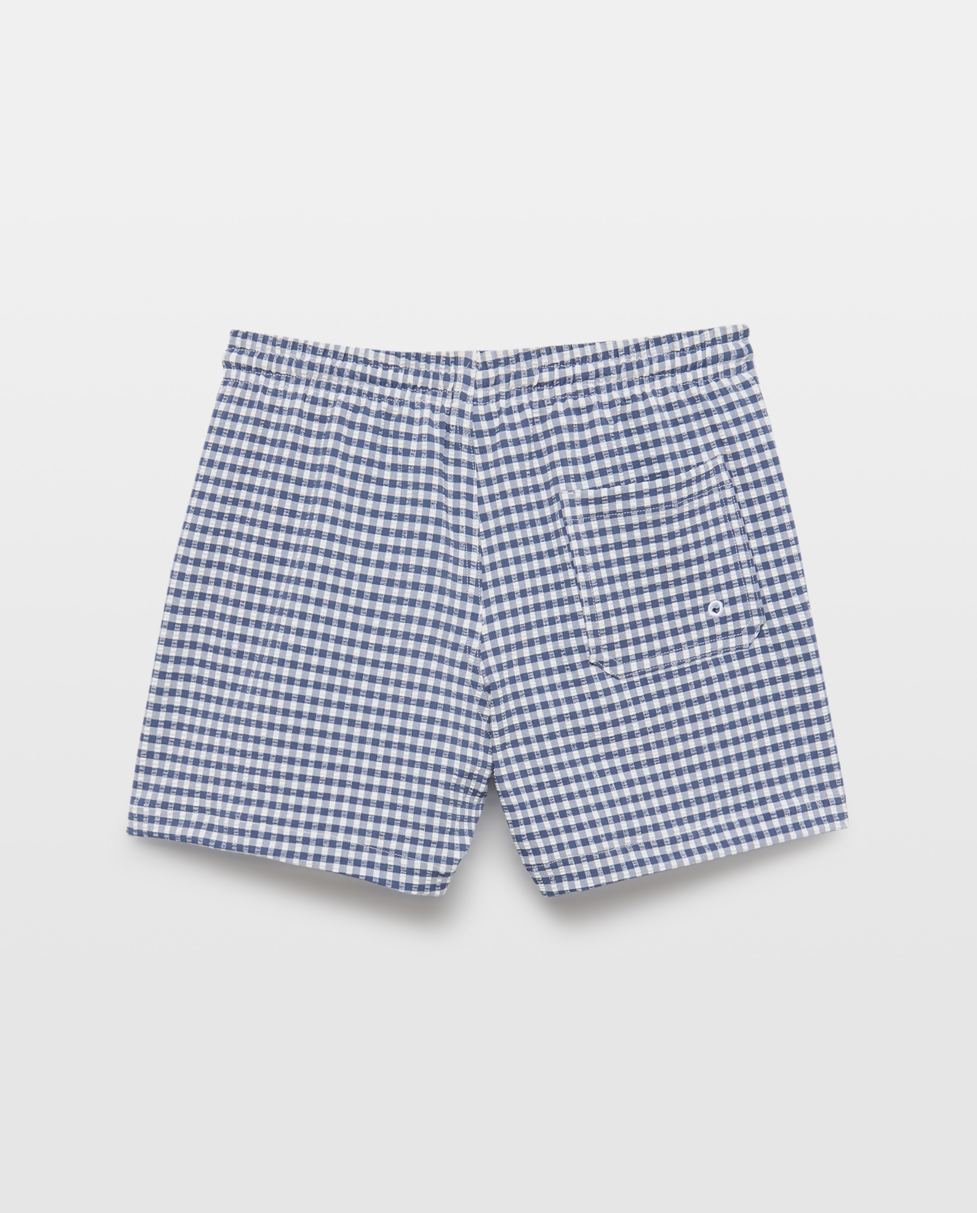 Bañador bermuda de niño vichy 430 Azul oscuro-2