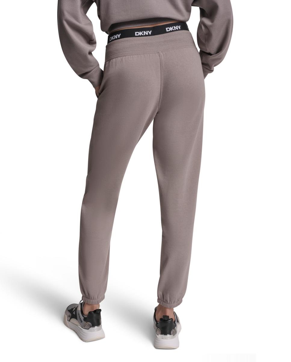 Jogger com banda de logo Cinzento-3