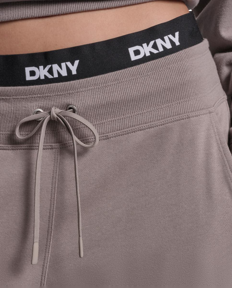 Jogger com banda de logo Cinzento-5