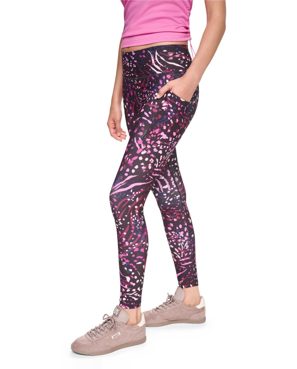 Leggings Técnicas pelo Tornozelo de Cintura Subida Multicolor-3
